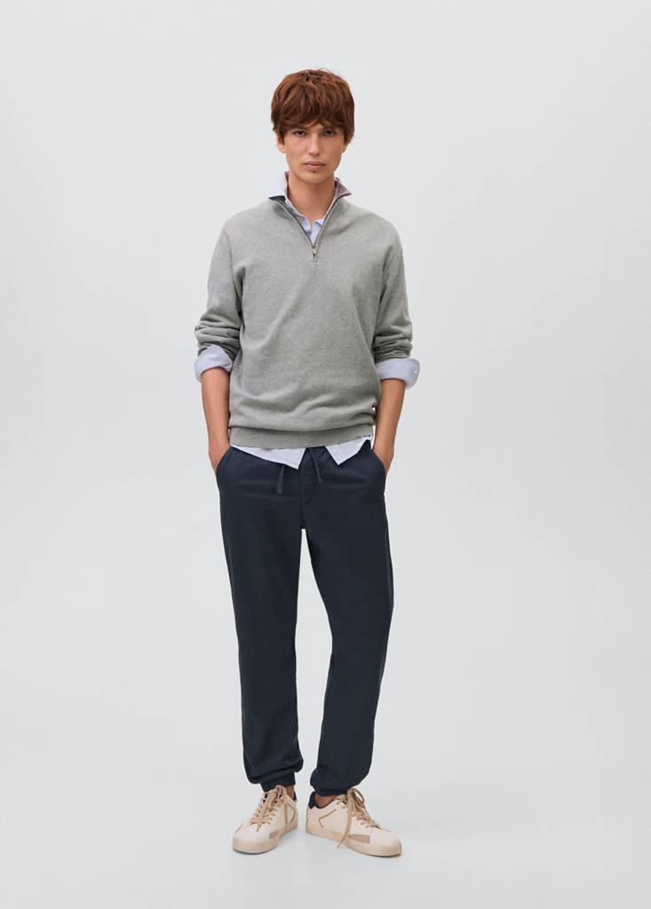 Cotton drawstring joggers