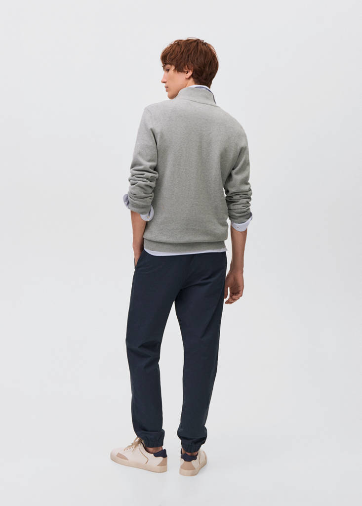 Cotton drawstring joggers - thumbnail 3