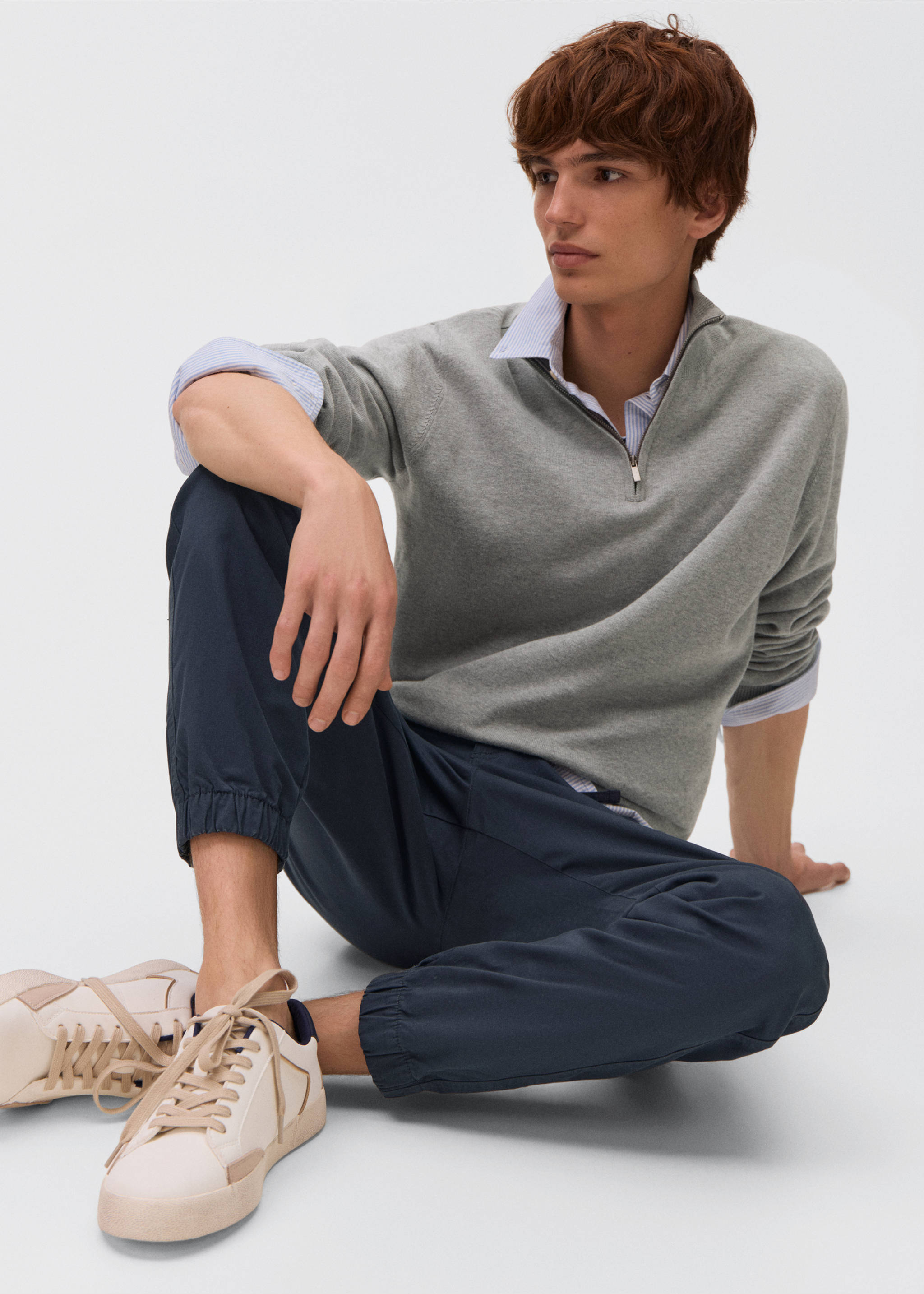 Pantalón jogger cordón - Detalle del artículo 2, Azul marino. Ref: 17002919-00.