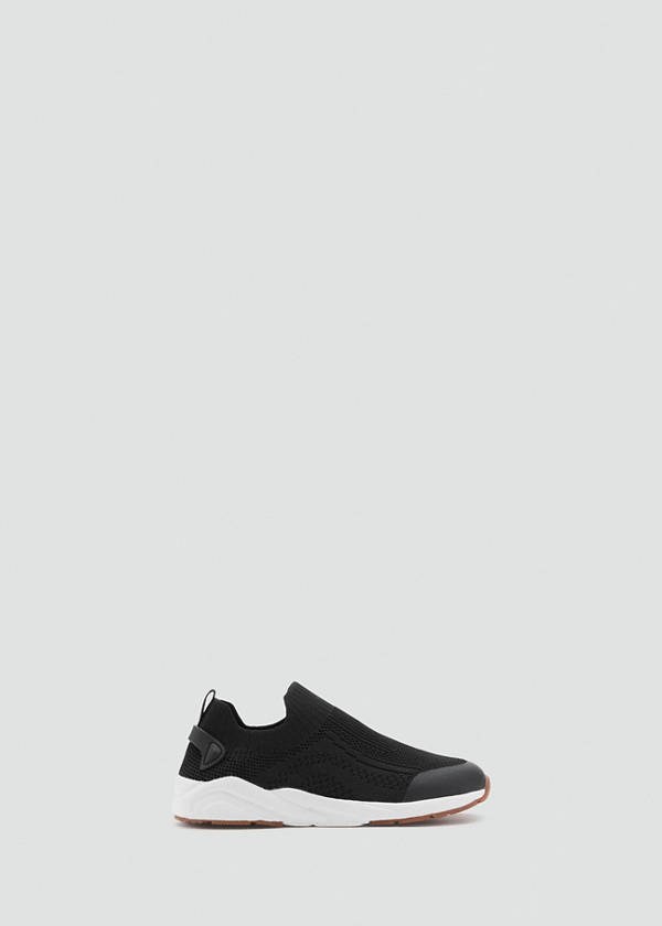 Elastic panel sneakers — Black