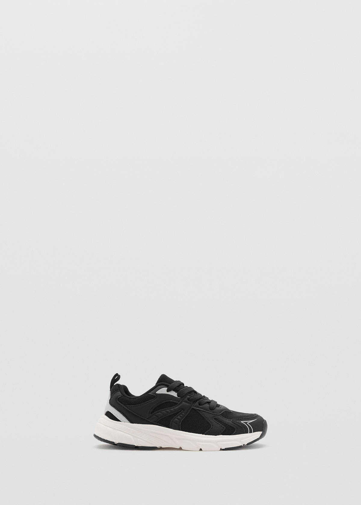 Combined trainers with laces — Black