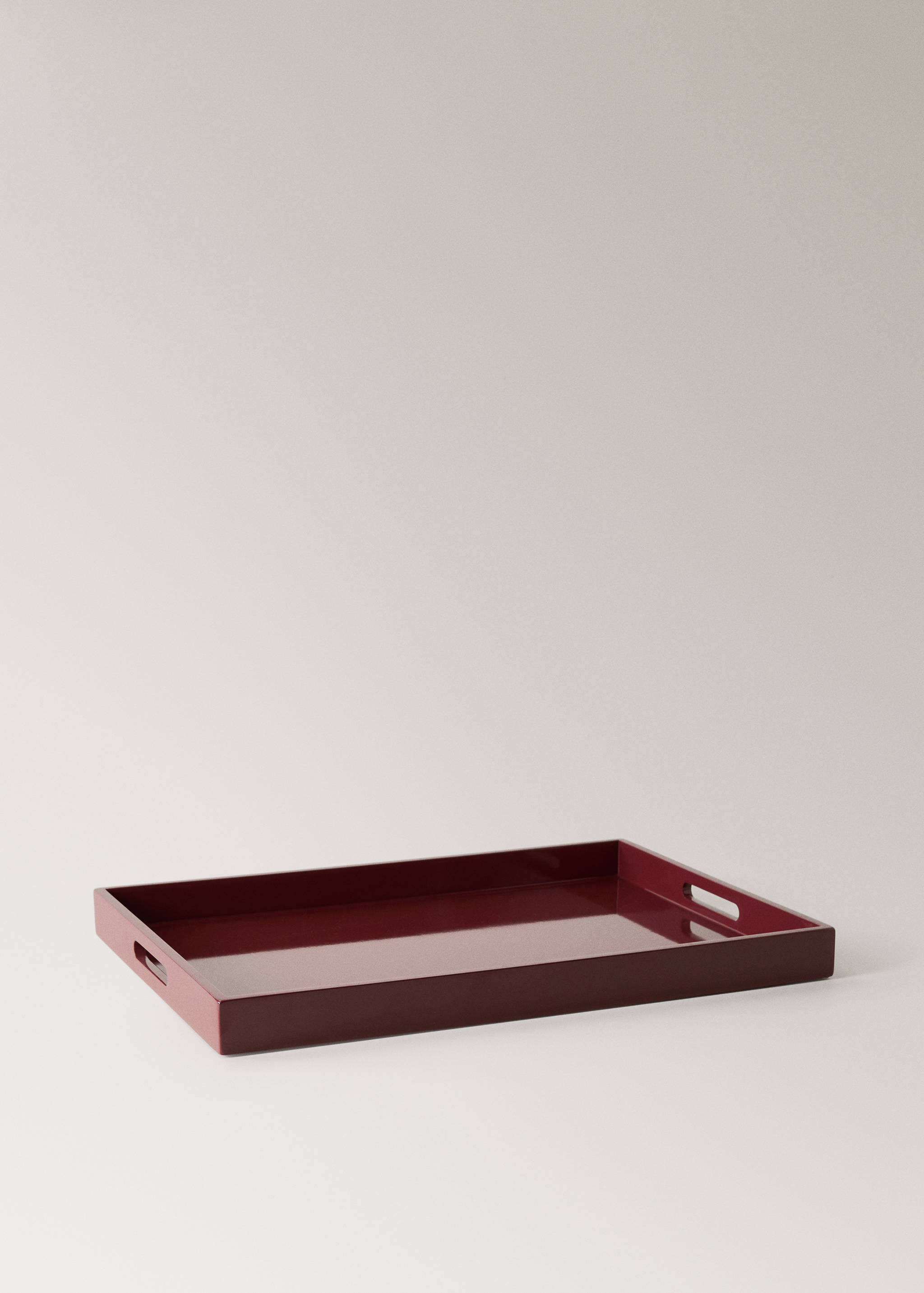 Large lacquered coloured decorative tray - Details of the article 1