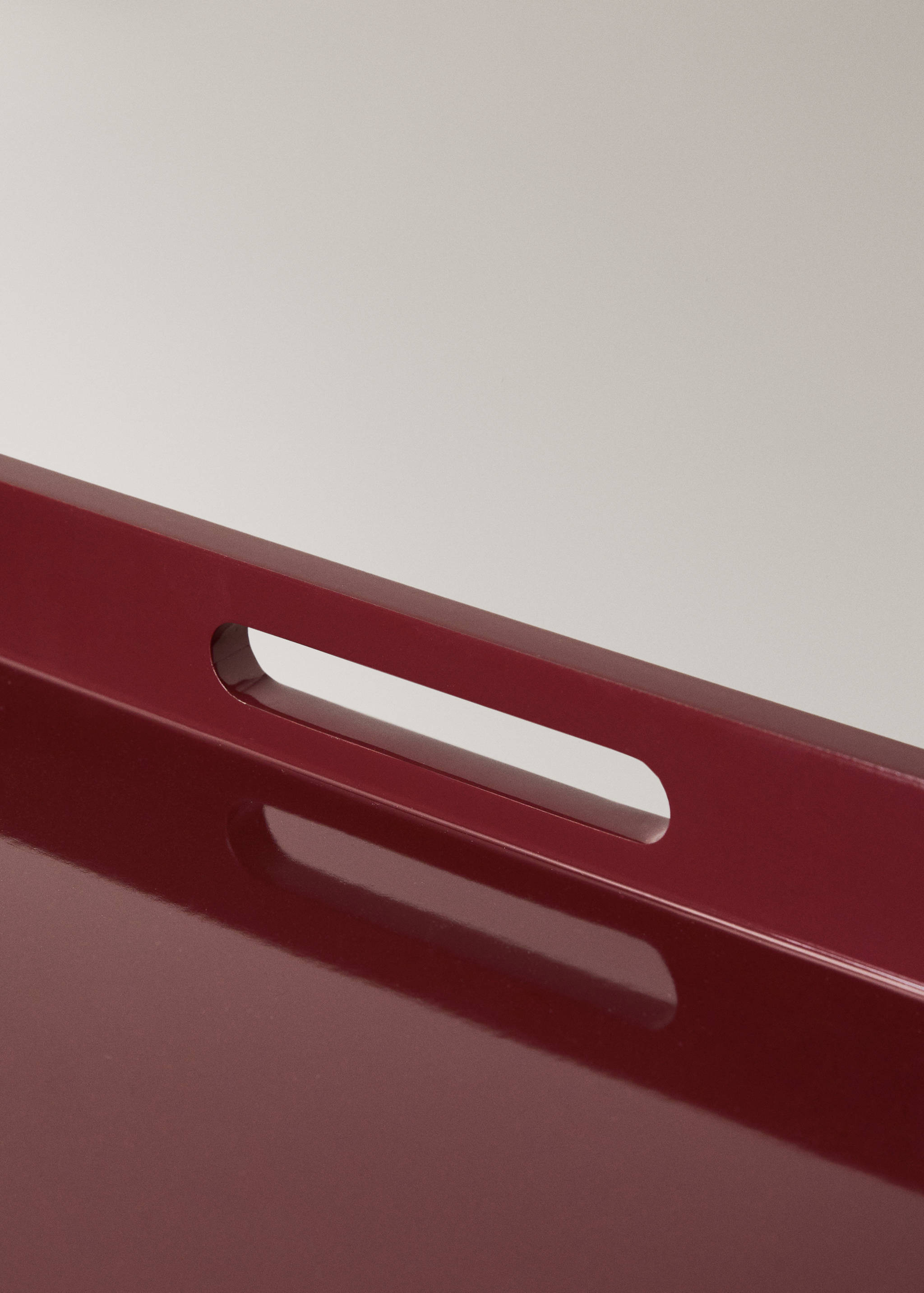 Large lacquered coloured decorative tray - Details of the article 2