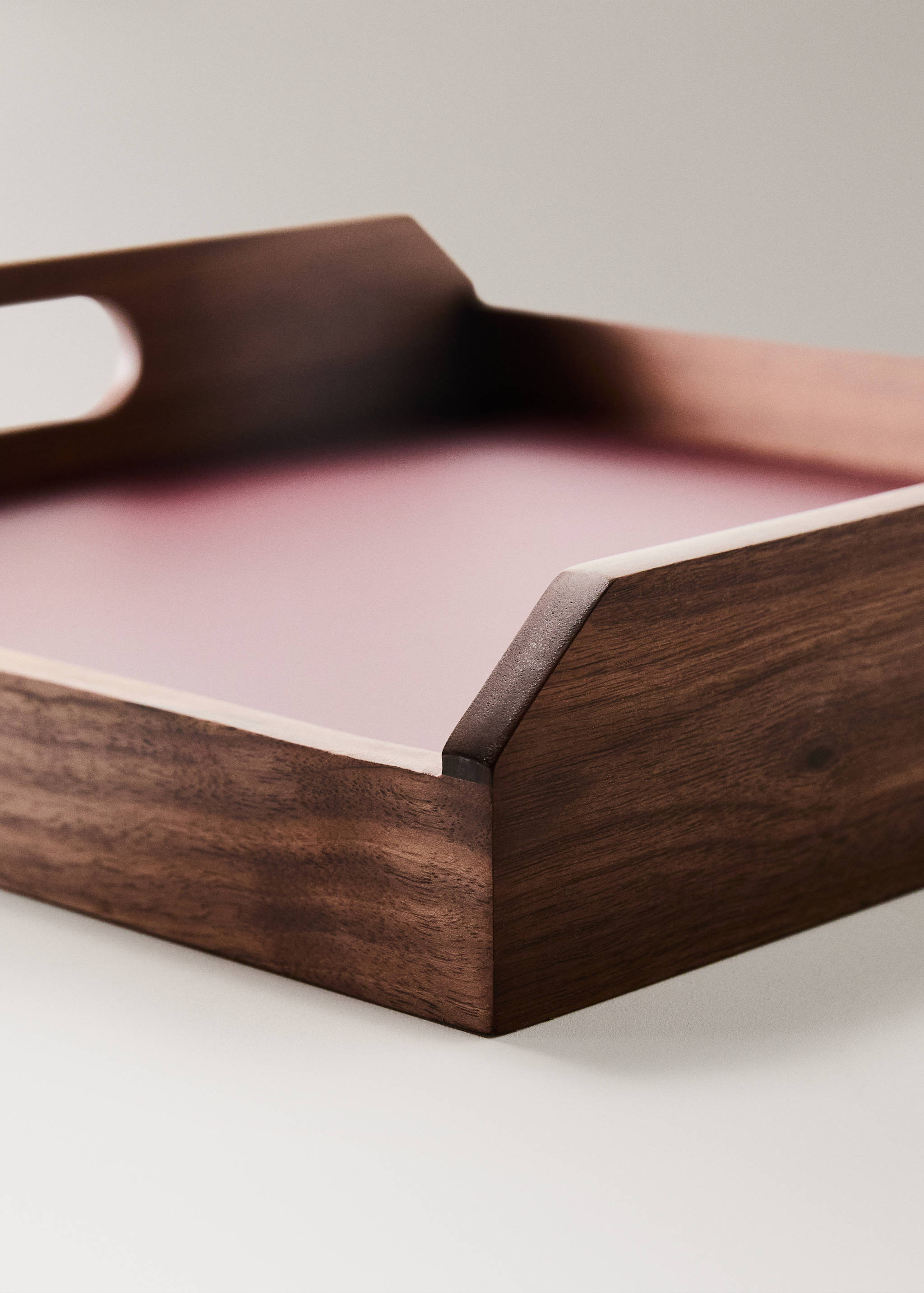 Square coloured decorative tray - Details of the article 3