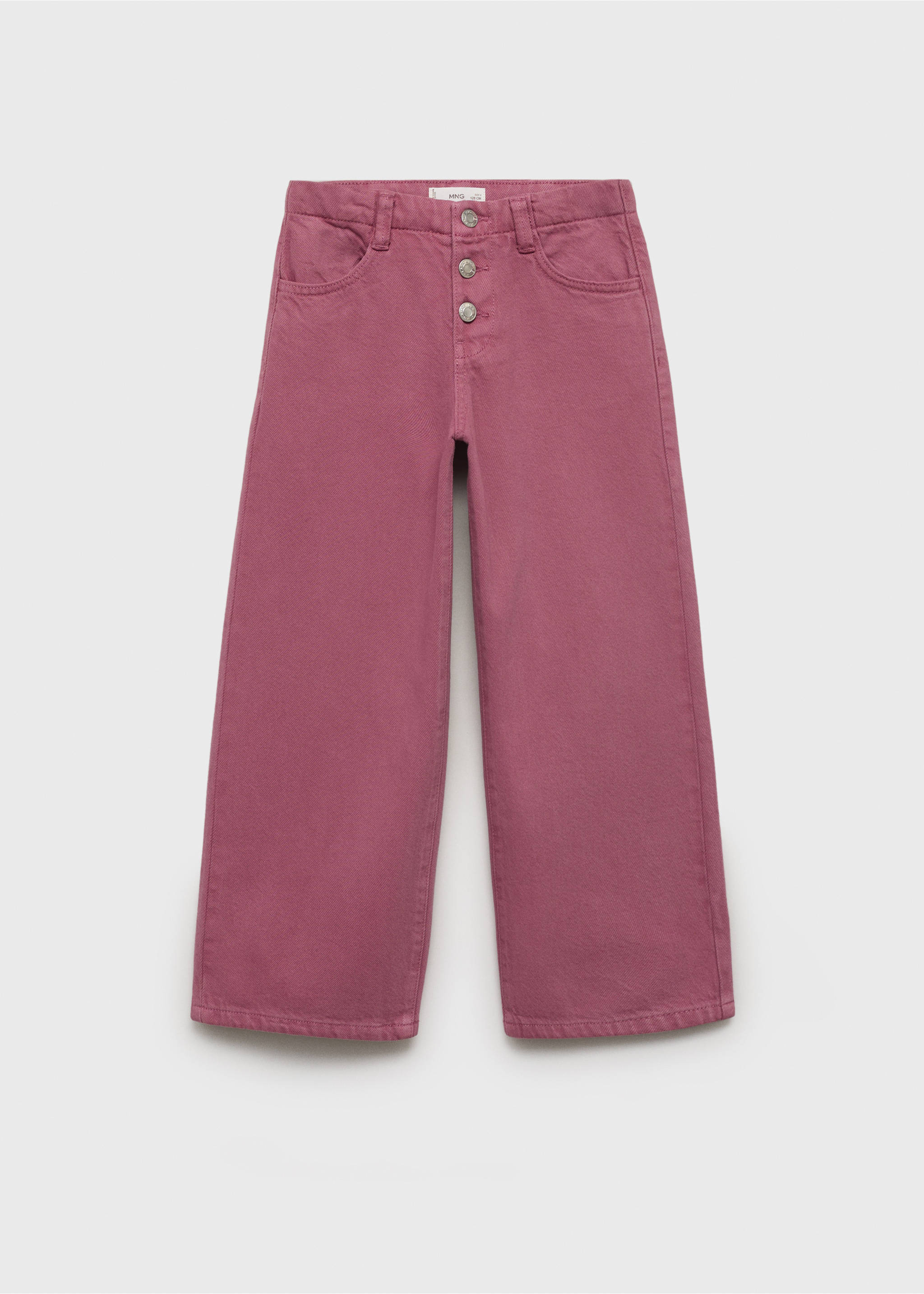 Jean style jupe-culotte boutons - Article sans modèle, Cerise. Ref: 17003280-00.