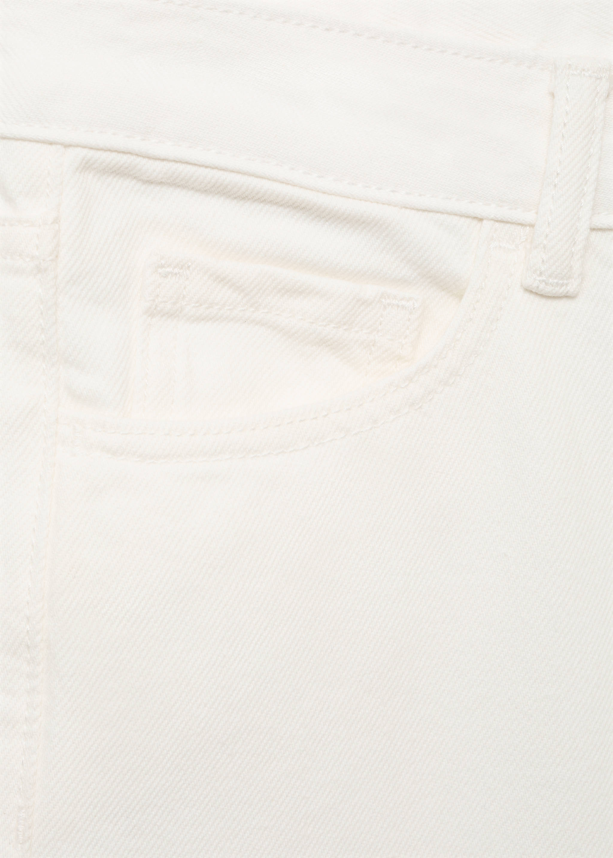 Wide leg jeans with turned-up hem - Details of the article 0