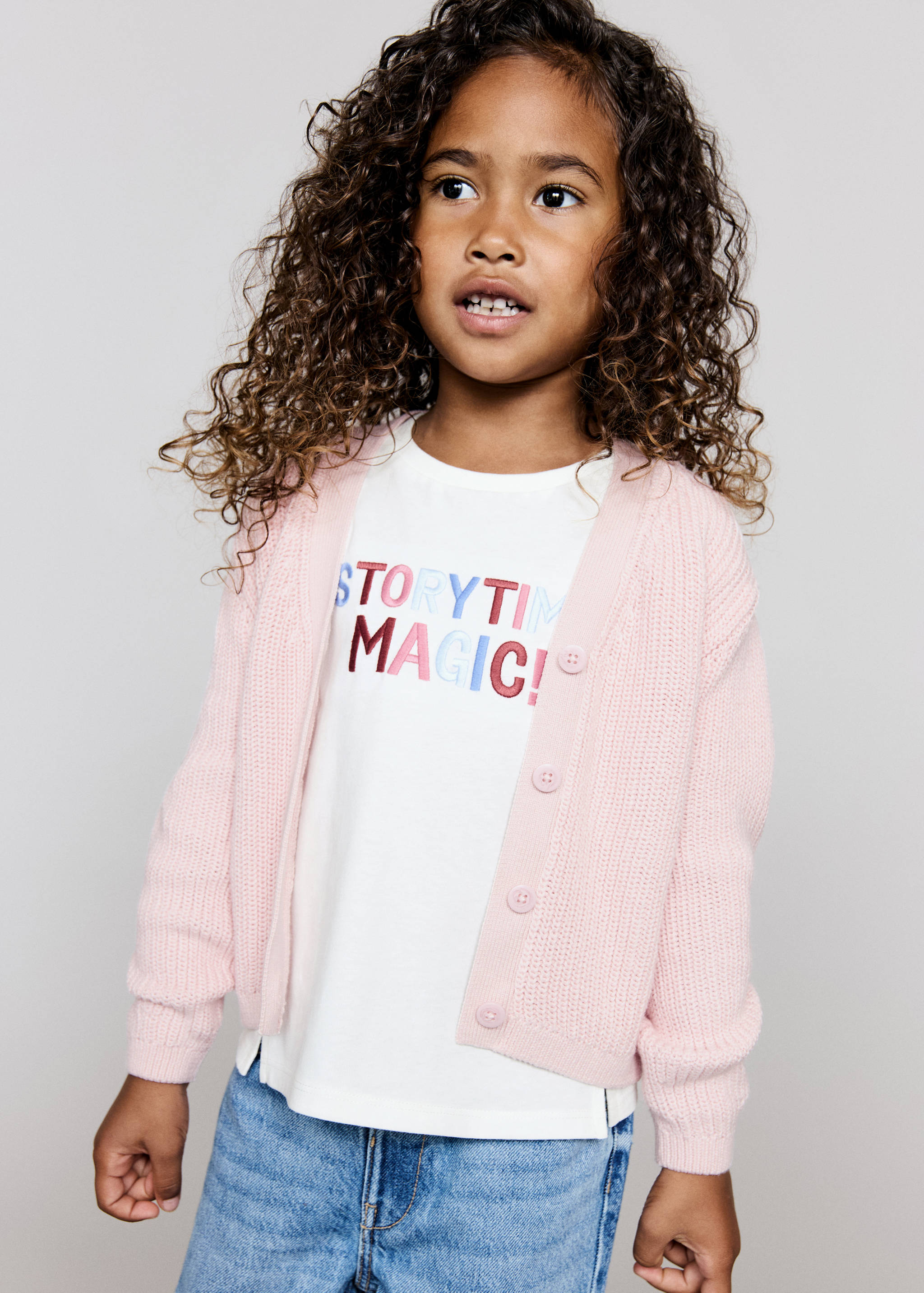 Embroidered cotton T-shirt - Medium plane