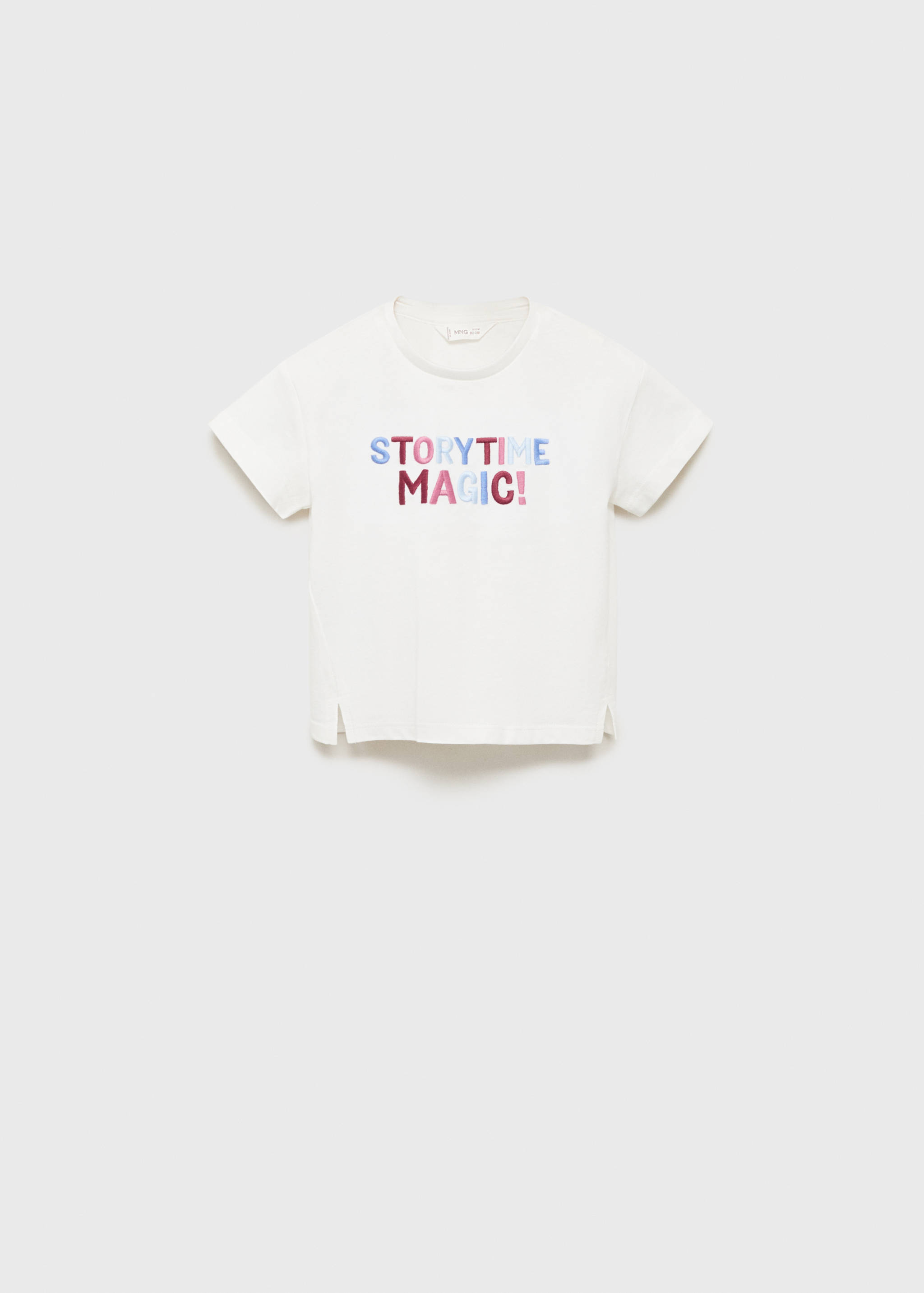 Embroidered cotton T-shirt - Article without model