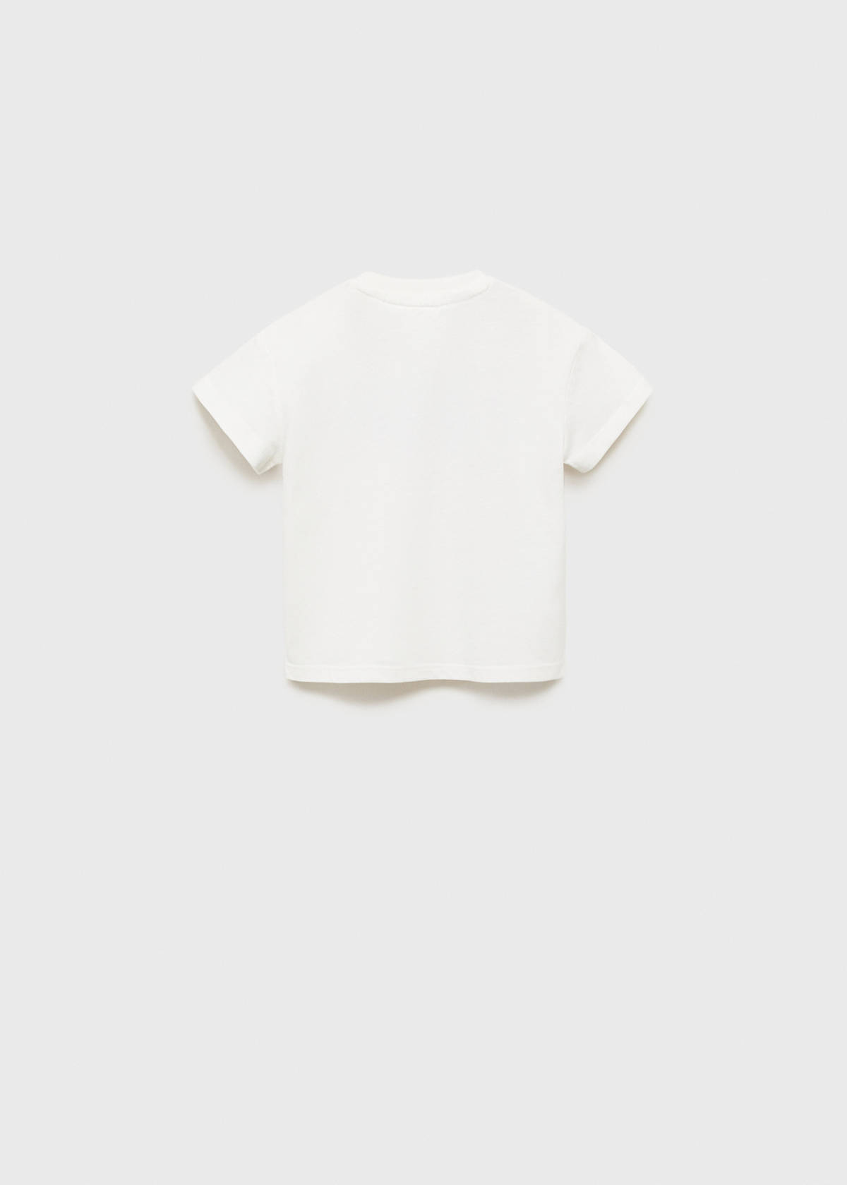 Embroidered cotton T-shirt — Off White