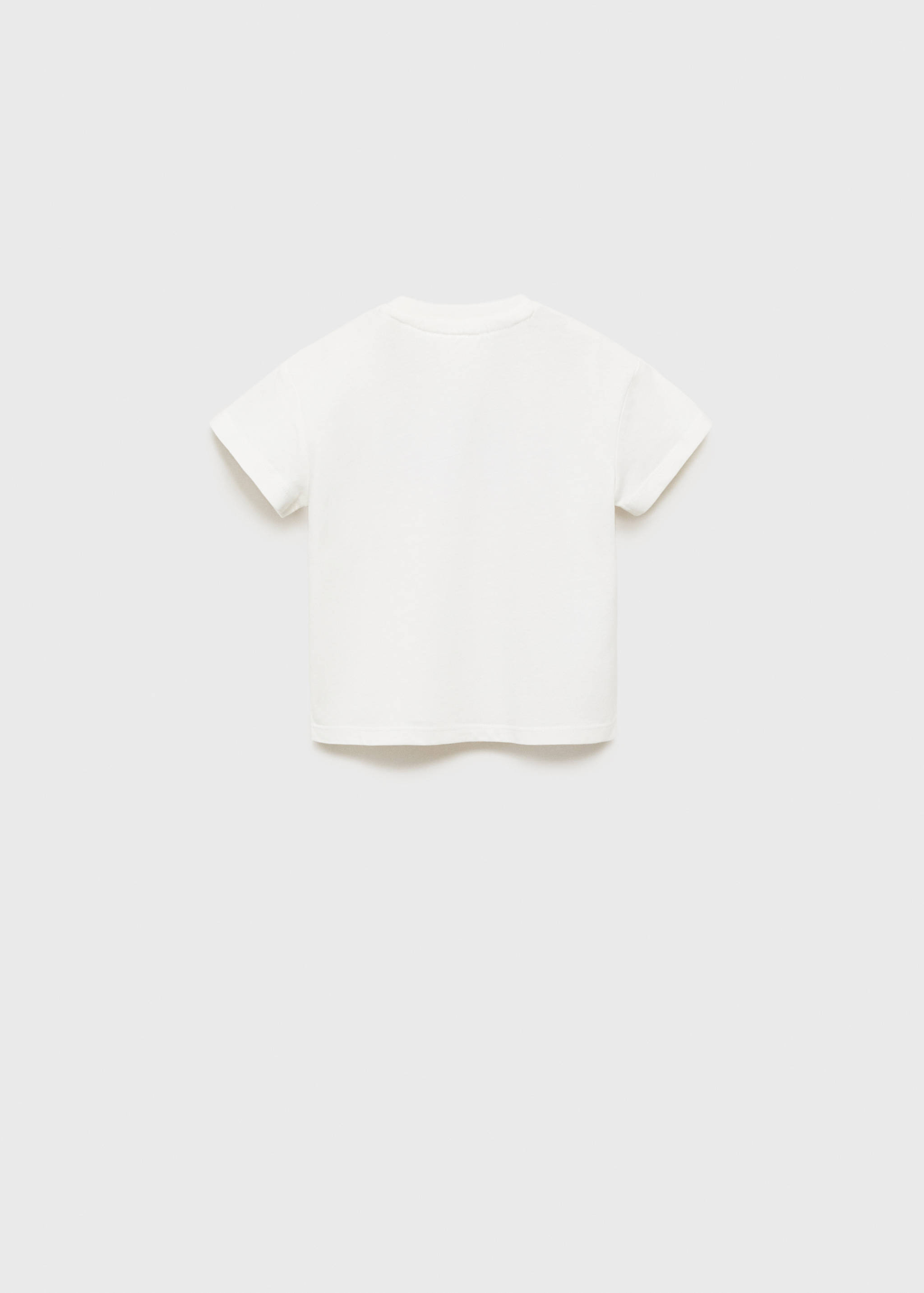 Embroidered cotton T-shirt - Reverse of the article