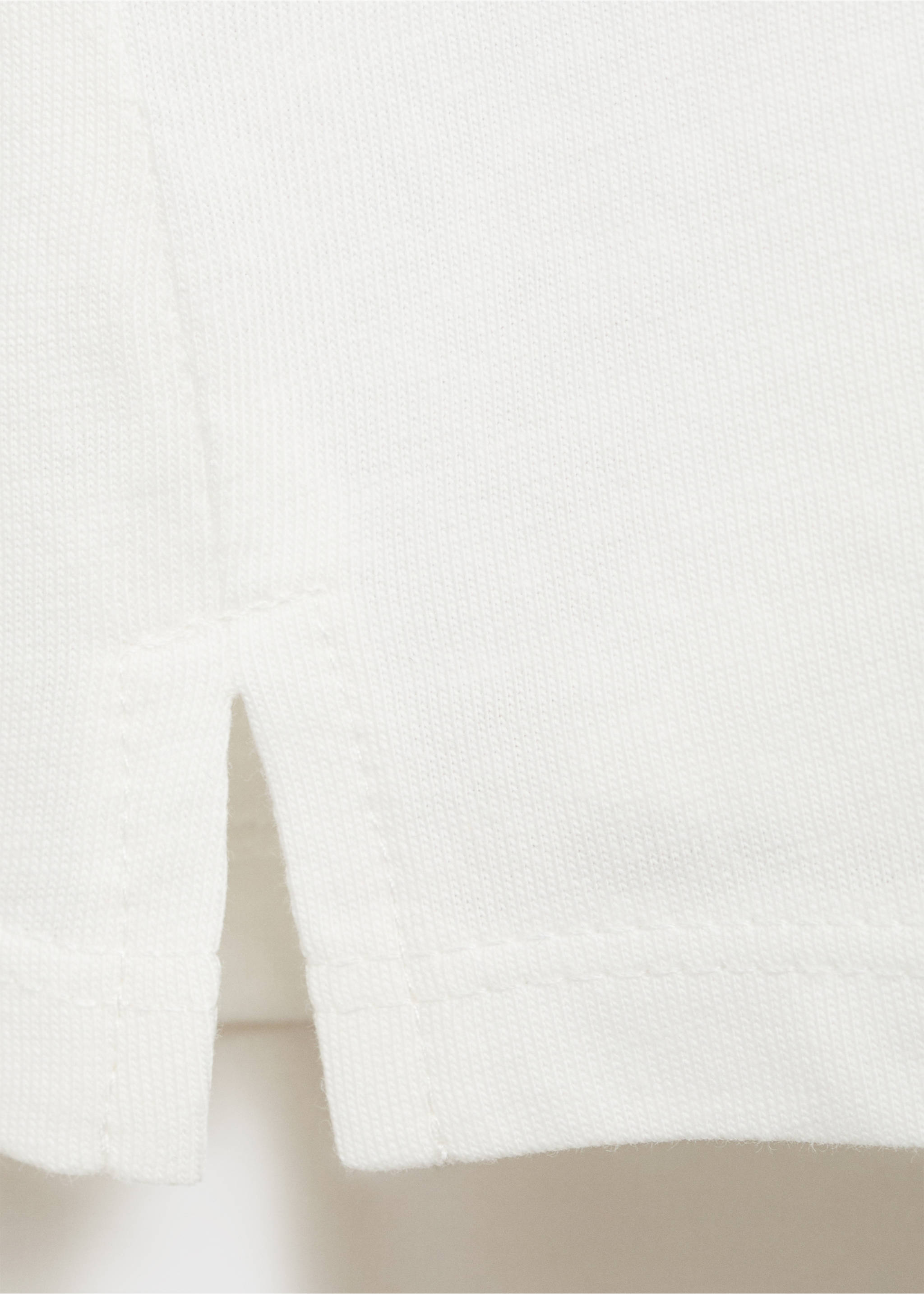 Camiseta bordada algodón - Detalle del artículo 0, Blanco roto. Ref: 17003287-00.