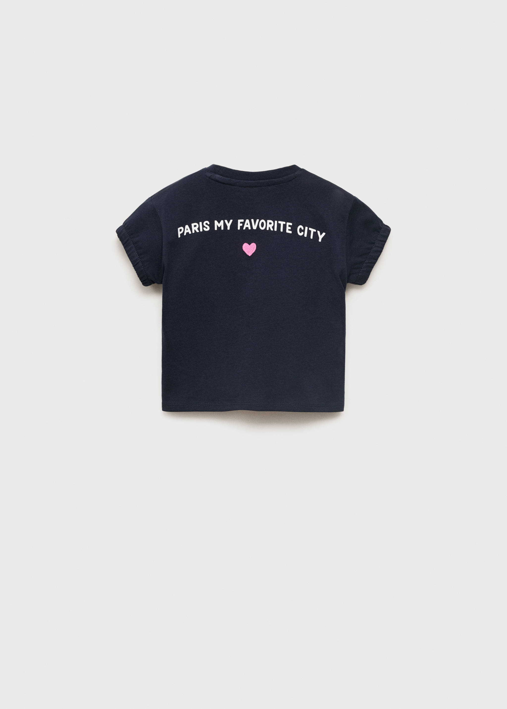 Message heart T-shirt - Reverse of the article