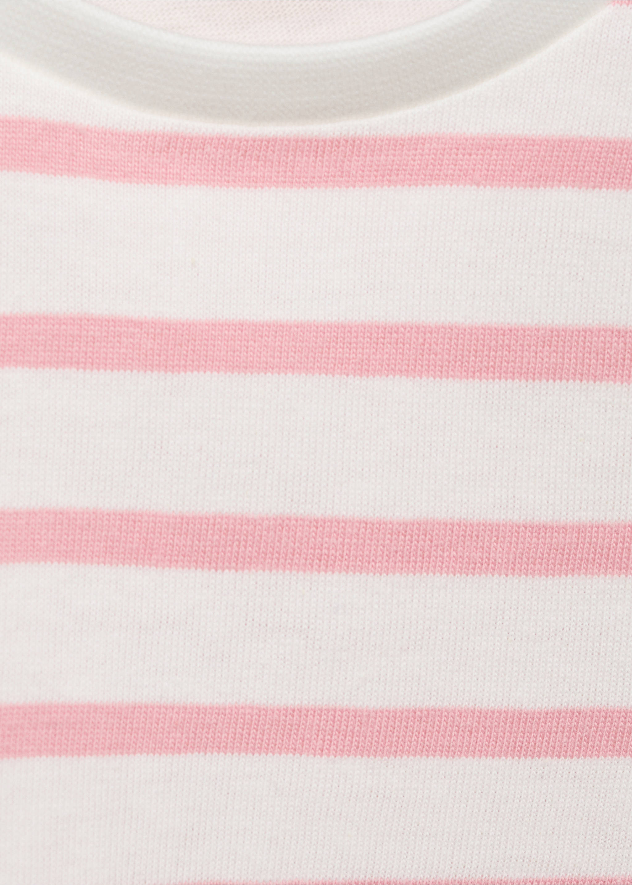 Patch striped t-shirt - Details of the article 8, Pink. Ref: 17003289-00.