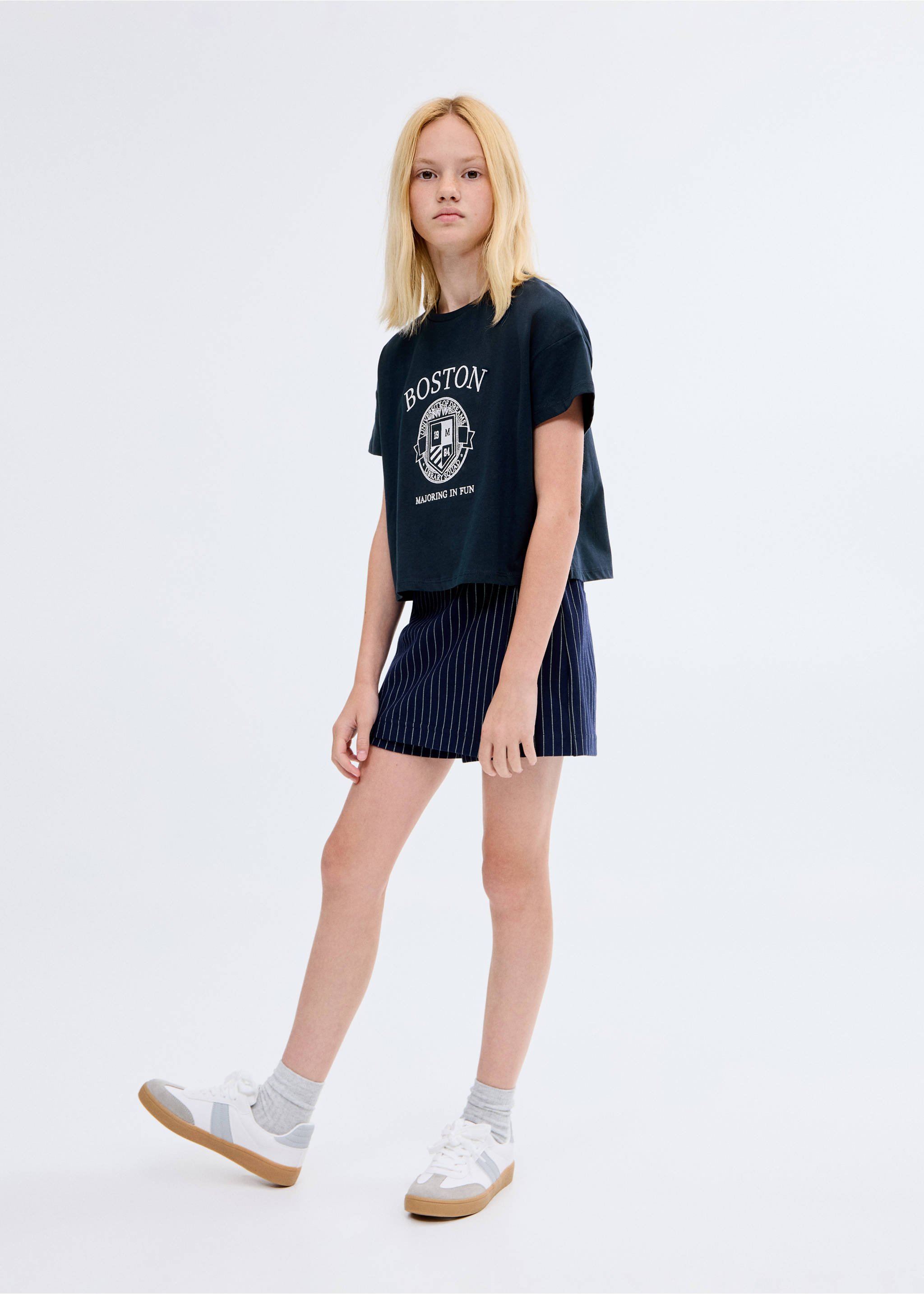 Embroidered cotton T-shirt - General plane, Navy. Ref: 17003292-00.