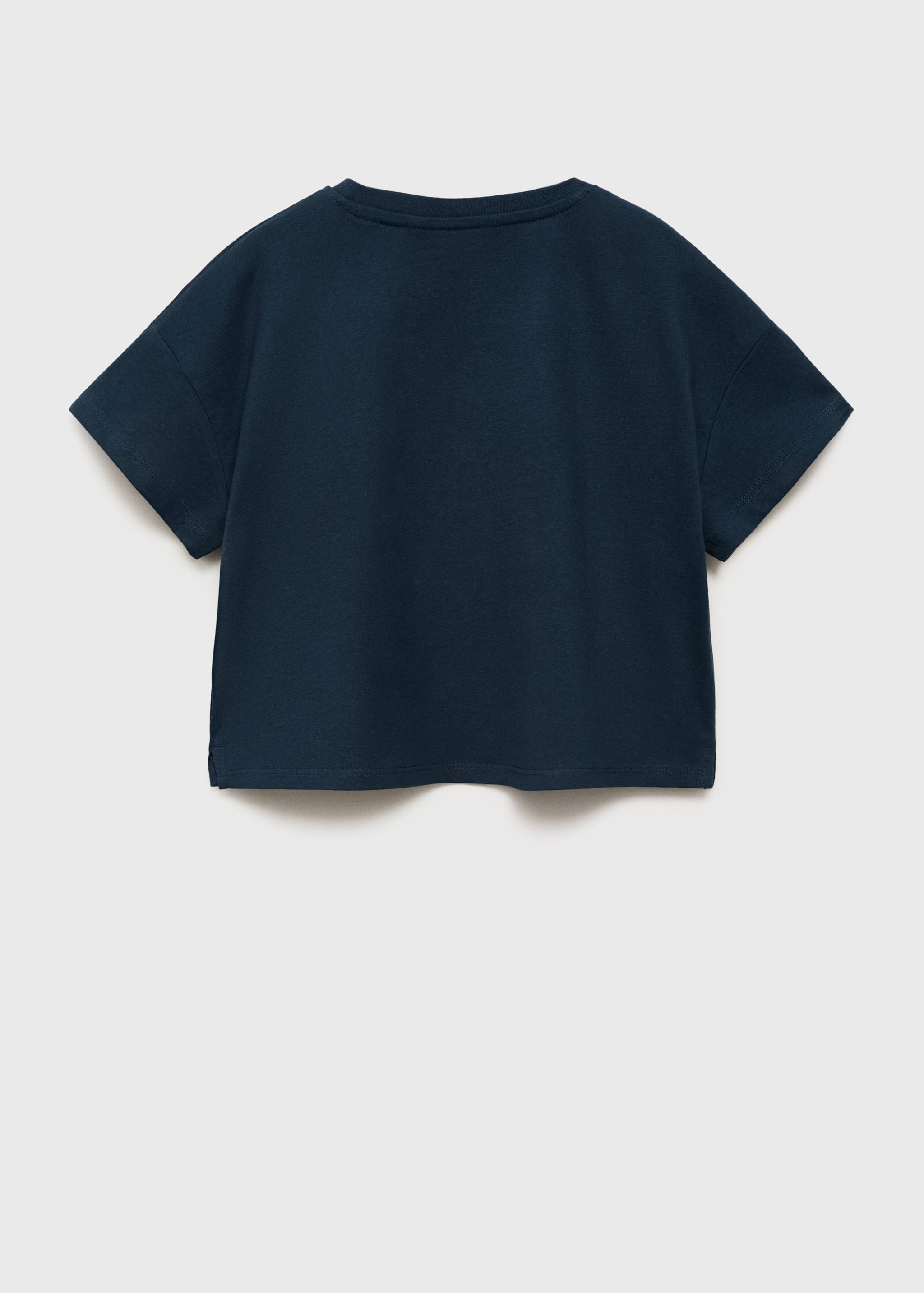 Broderad bomull t-shirt - Artikelns baksida