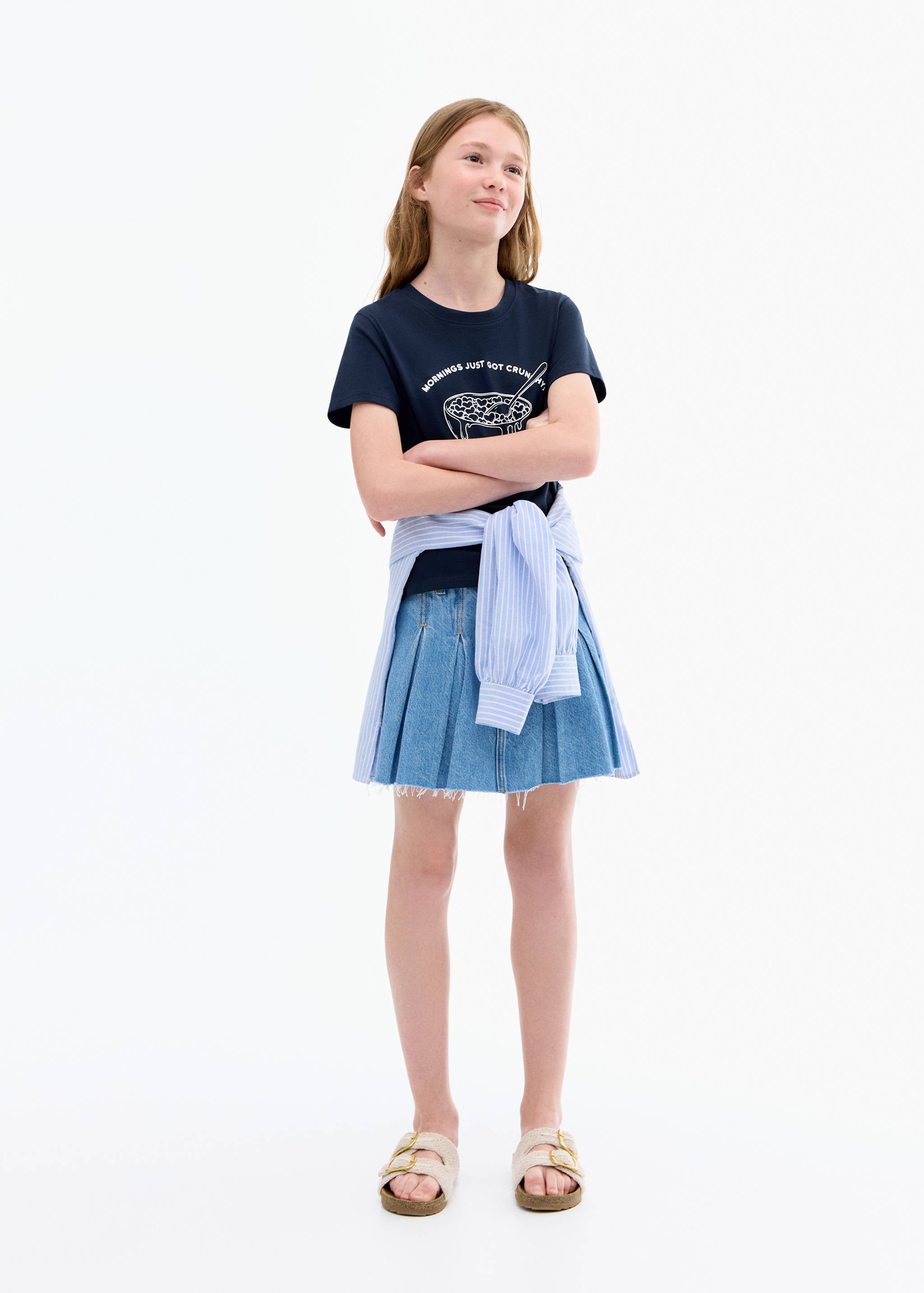 Kurzärmliges Print-T-Shirt - Allgemeine Ansicht