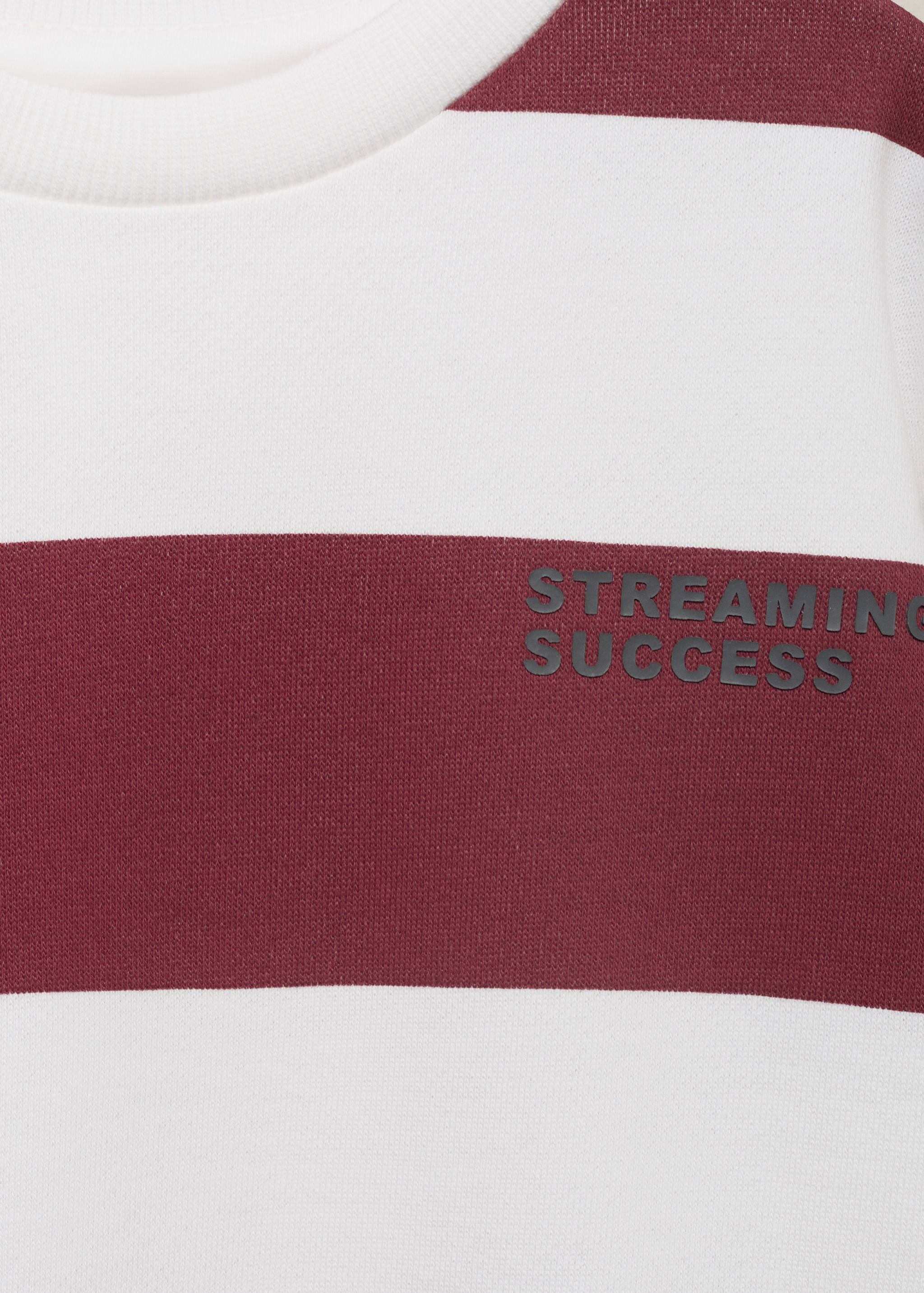 Bavlněná mikina s proužky - Detail zboží 8