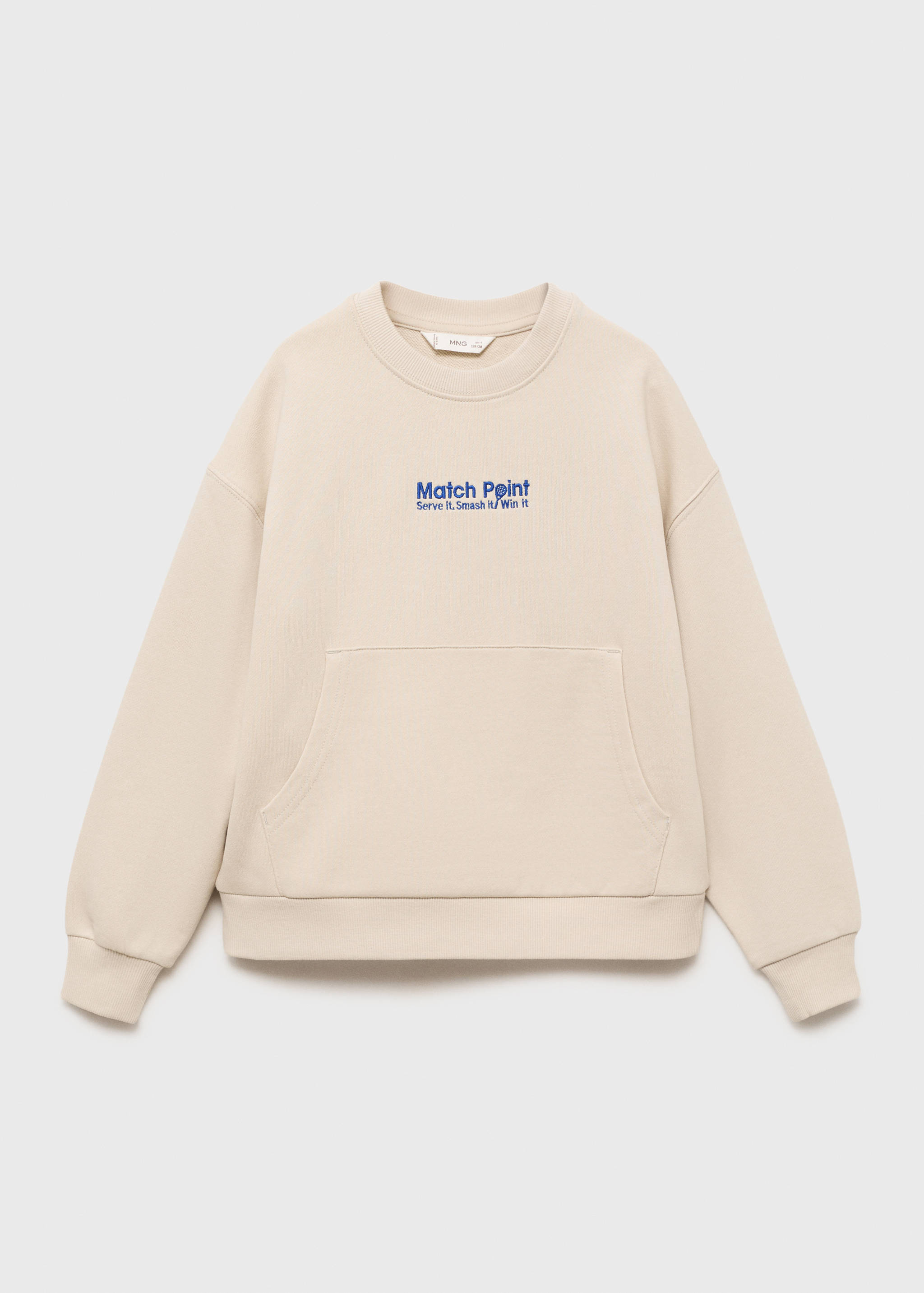 Printed embroidered sweatshirt - Article without model