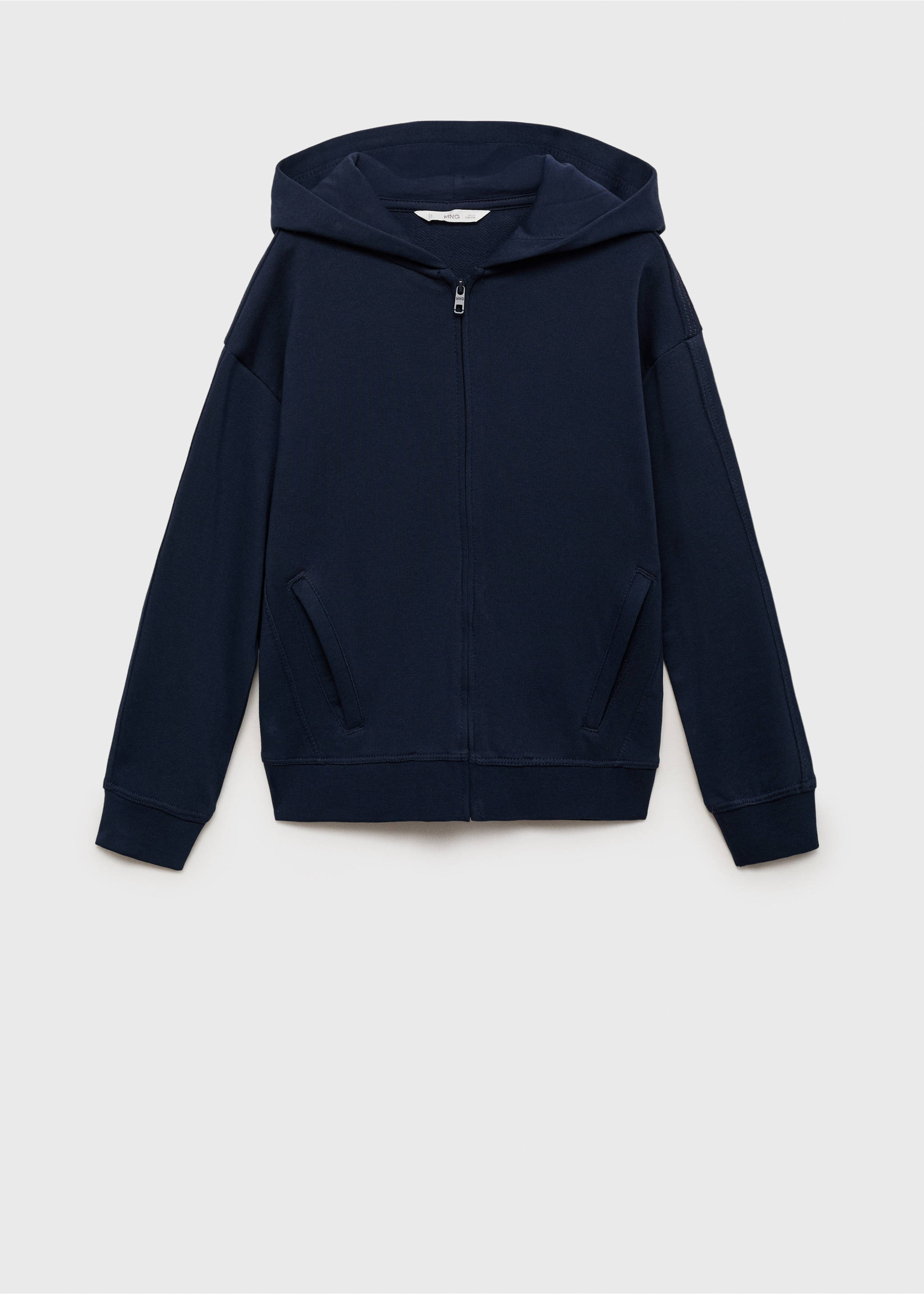 Zipped hoodie - Article without model, Navy. Ref: 17003300-00.
