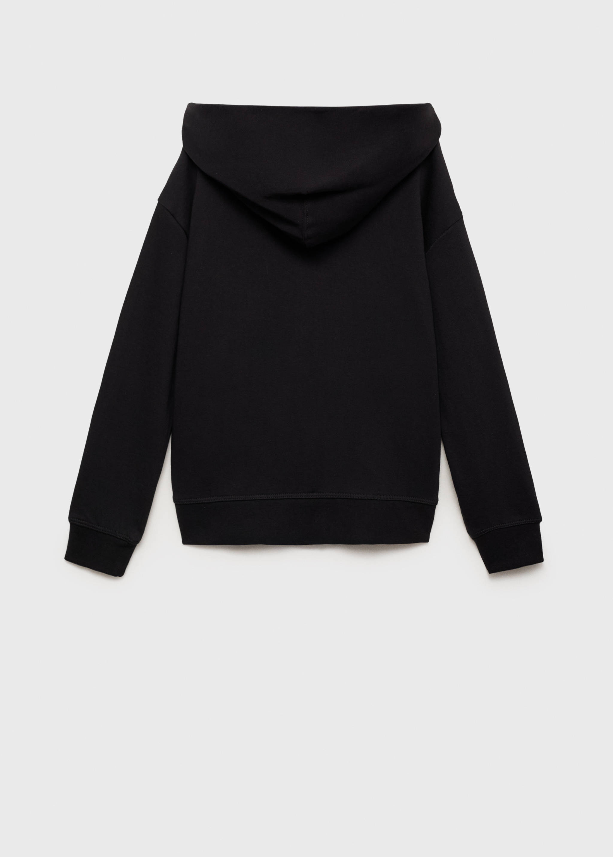 Zipped hoodie - Reverse of the article