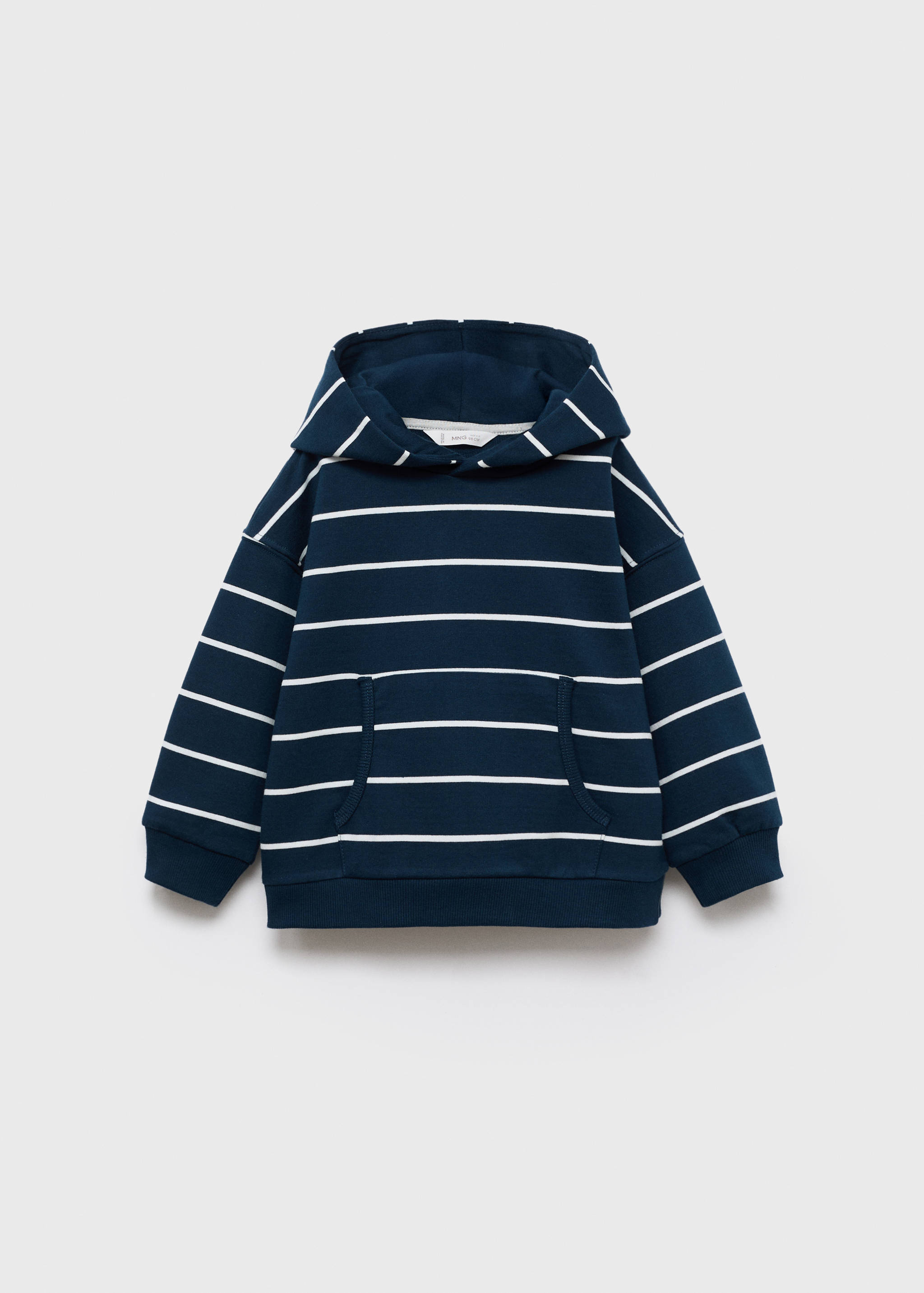 Striped hooded sweatshirt - Article without model