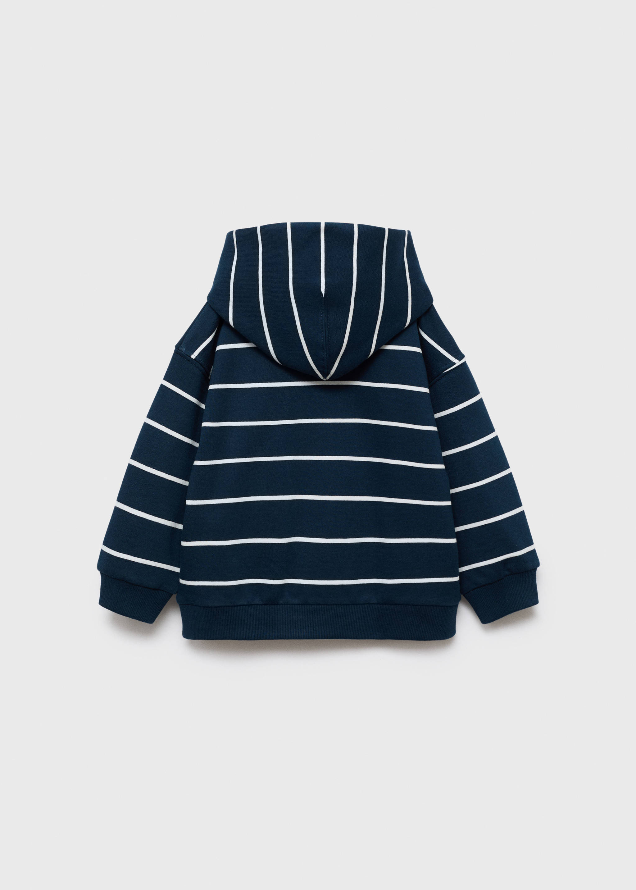 Striped hooded sweatshirt - Reverse of the article