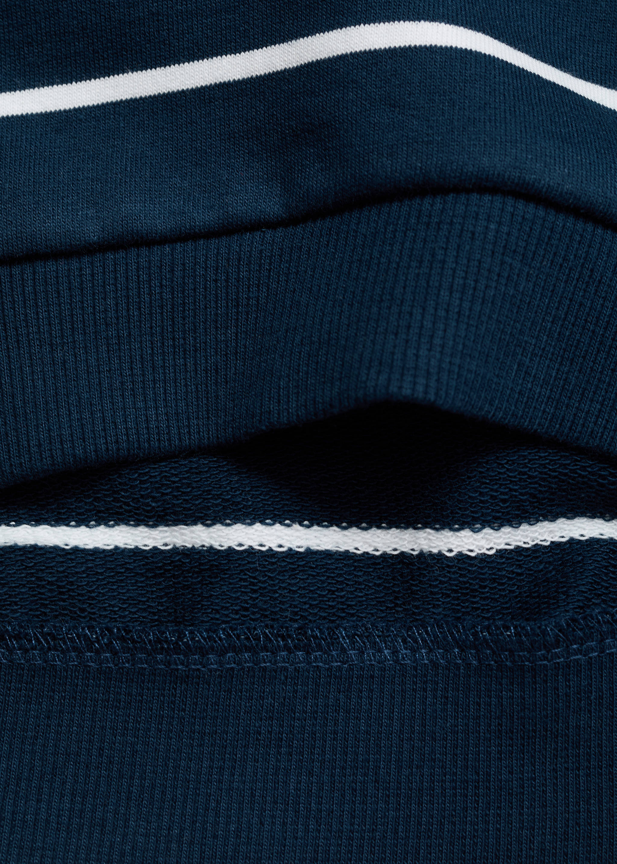 Striped hooded sweatshirt - Details of the article 0