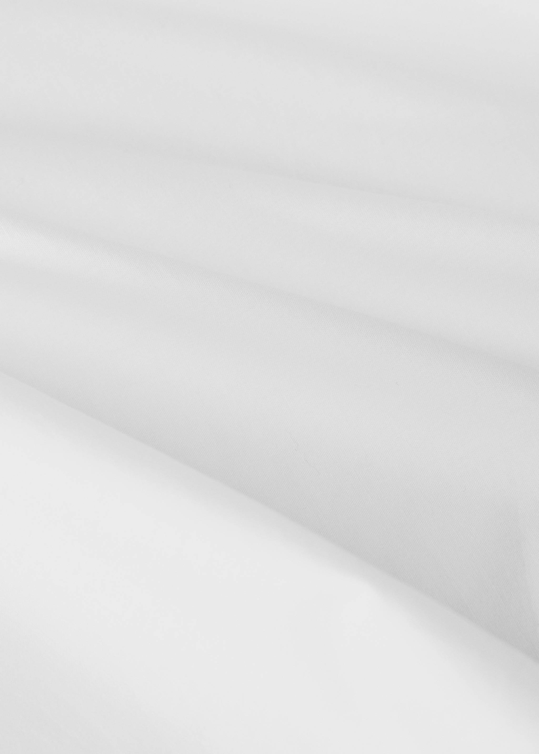 Cotton percale top sheet with embroidered flowers for 180/200 cm bed - Details of the article 3