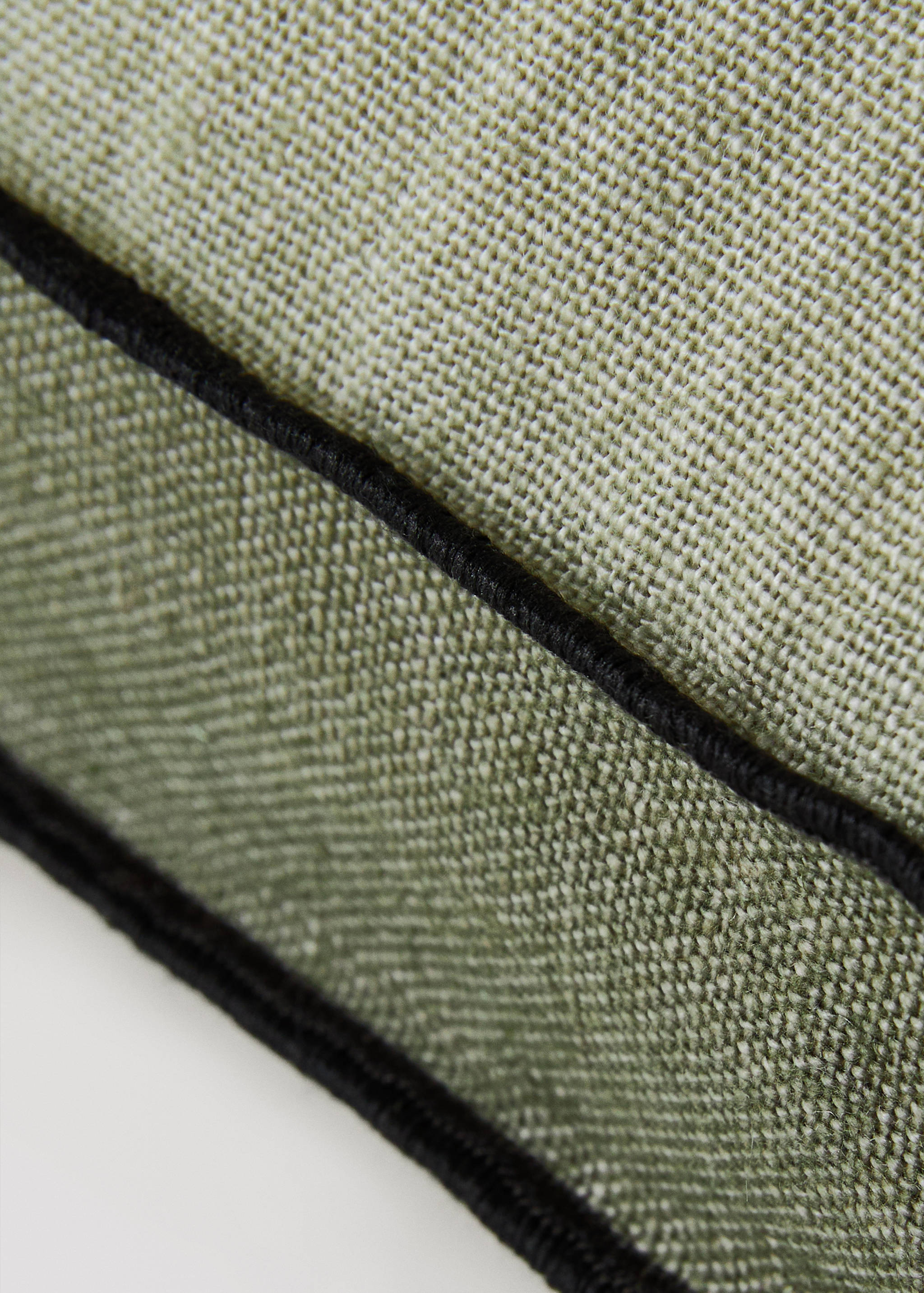 Dvoubarevný lněný povlak na polštářek 40 x 60 cm - Detail zboží 2