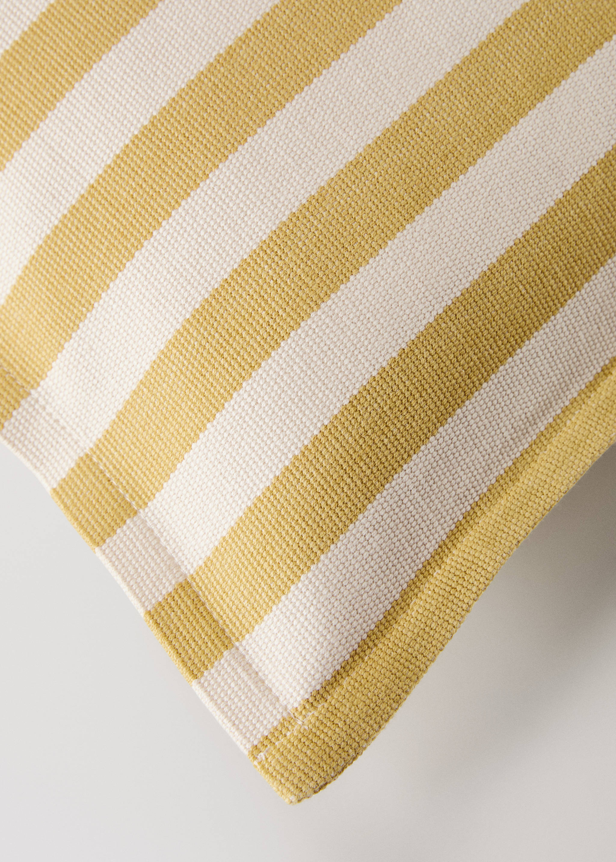 Poszewka na poduszkę z bawełny w dwukolorowe tkane paski 30x50 cm - Szczegóły artykułu 2