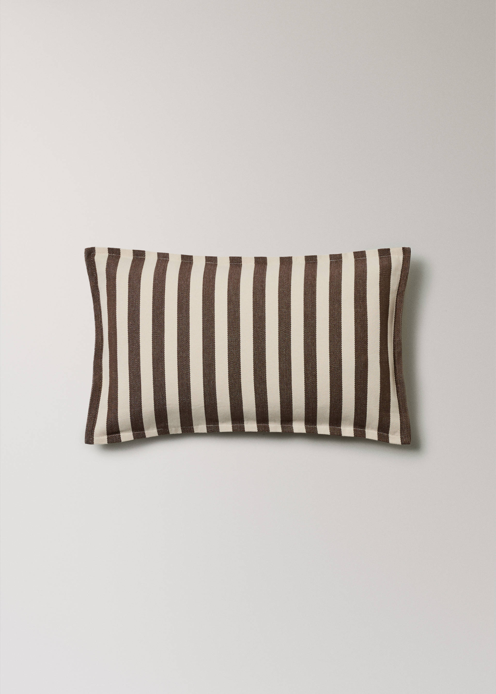 Cotton two-tone cushion cover with woven stripes 30x50 cm - Article without model