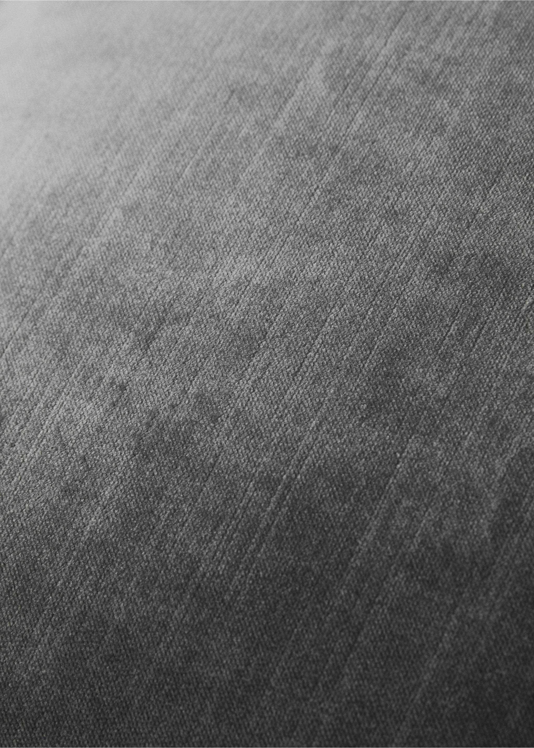 Velvet cushion cover 30x50 cm - Details of the article 3, Dark Grey. Ref: 17003321-00.