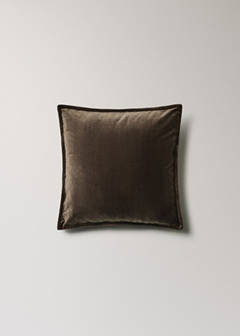 Velvet cushion cover 45x45 cm — Coffee 7
