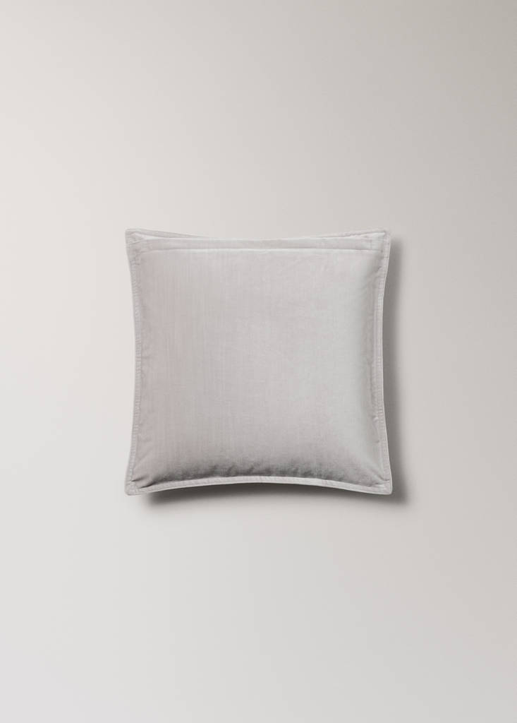 Velvet cushion cover 45x45 cm — Grey