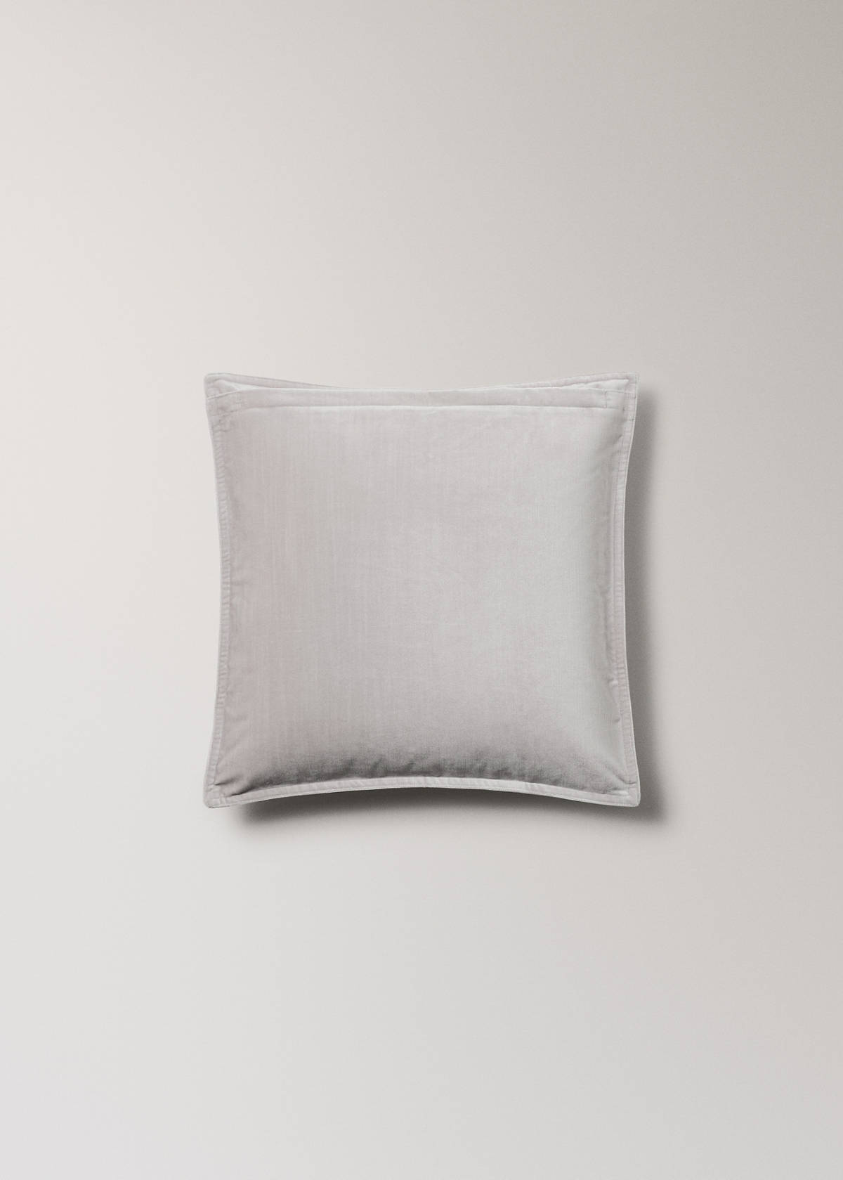 Velvet cushion cover 45x45 cm — Grey