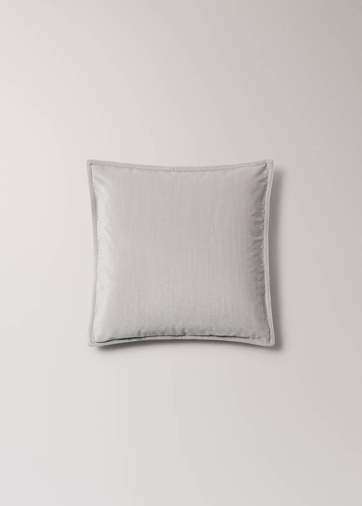 Velvet cushion cover 45x45 cm — Grey