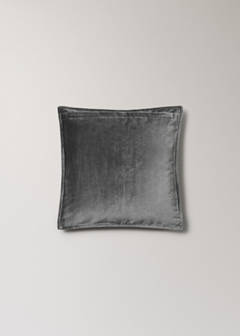 Velvet cushion cover 45x45 cm — Dark Grey 2