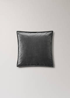 Velvet cushion cover 45x45 cm — Dark Grey 6