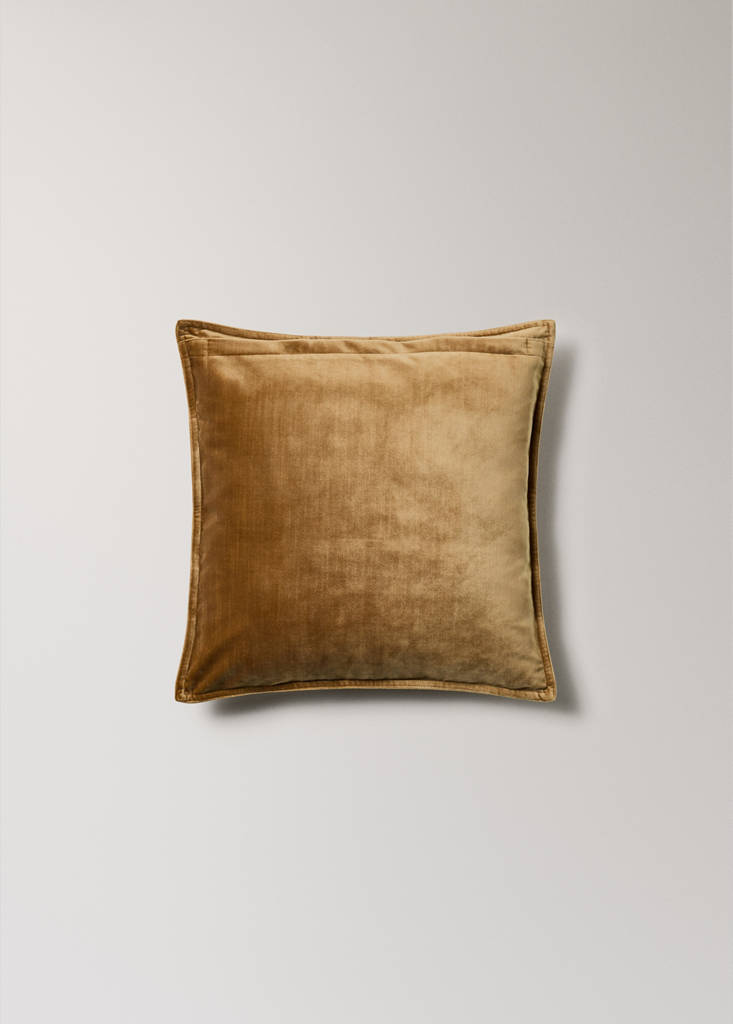 Velvet cushion cover 45x45 cm — Light/Pastel Brown