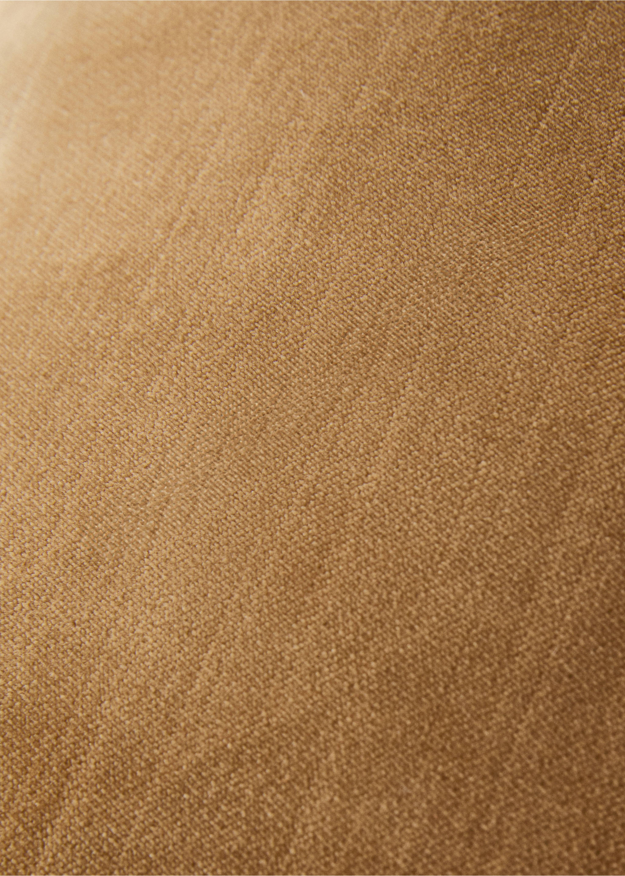 Velvet cushion cover 45x45 cm - Details of the article 4, Light/Pastel Brown. Ref: 17003322-00.
