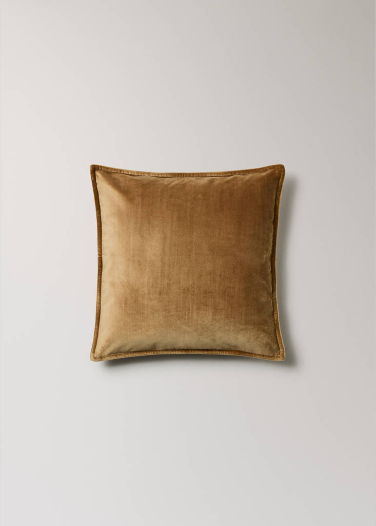 Velvet cushion cover 45x45 cm — Light/Pastel Brown