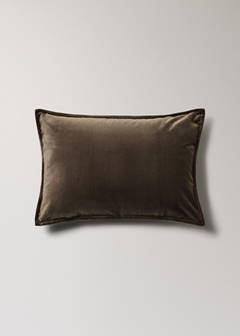 Velvet cushion cover 40x60 cm — Coffee 6