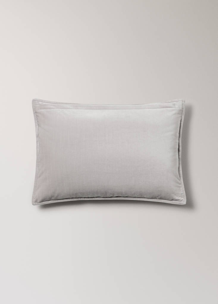 Velvet cushion cover 40x60 cm — Grey