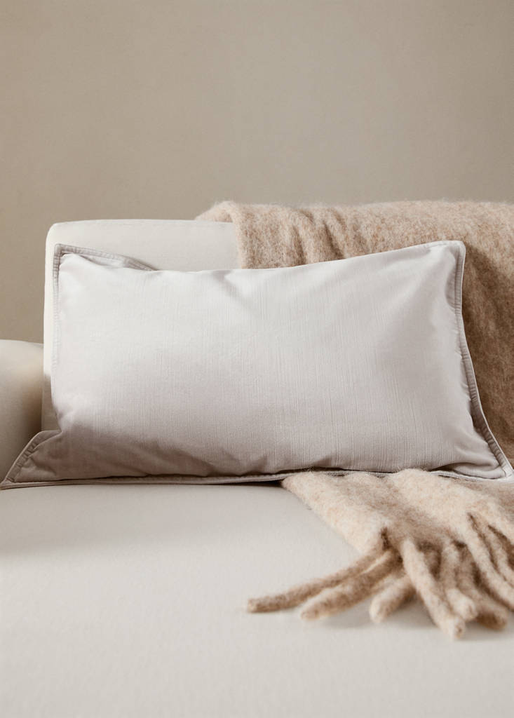 Velvet cushion cover 40x60 cm — Grey