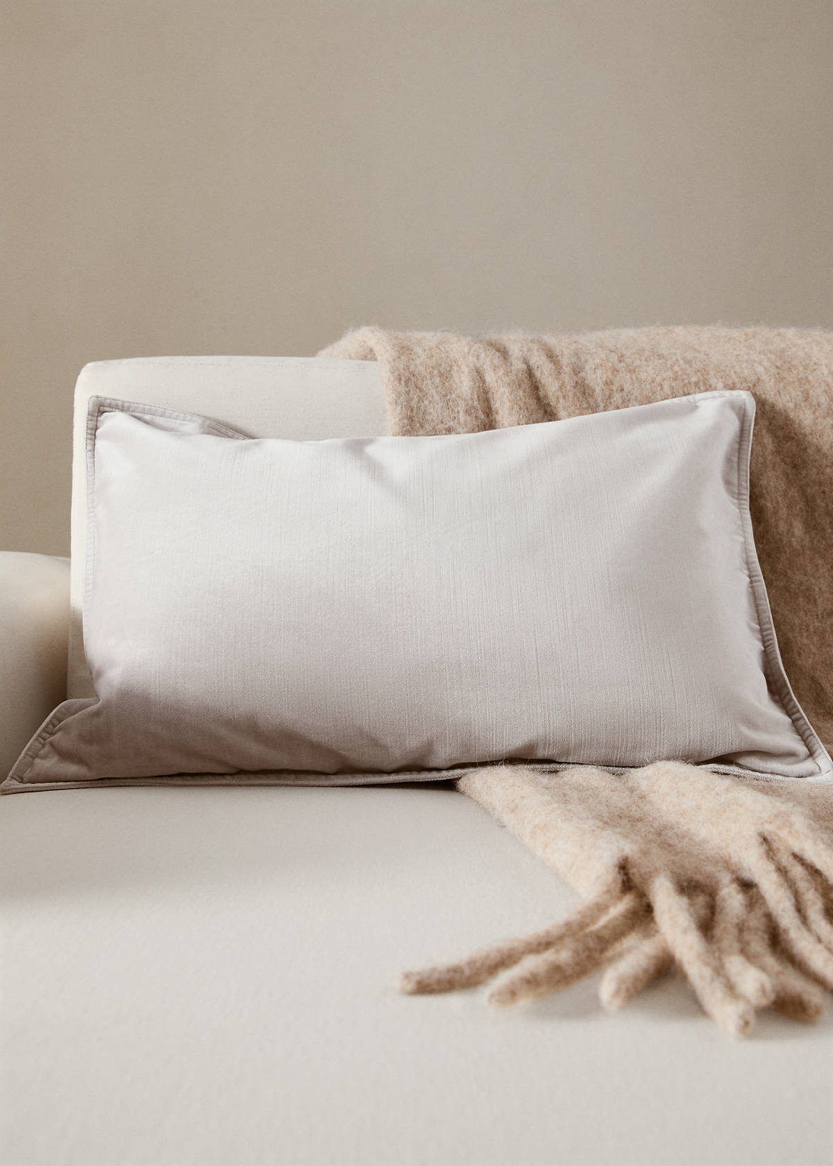 Velvet cushion cover 40x60 cm — Grey