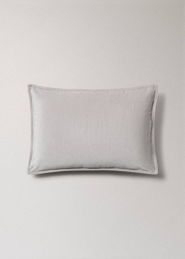 Velvet cushion cover 40x60 cm — Grey