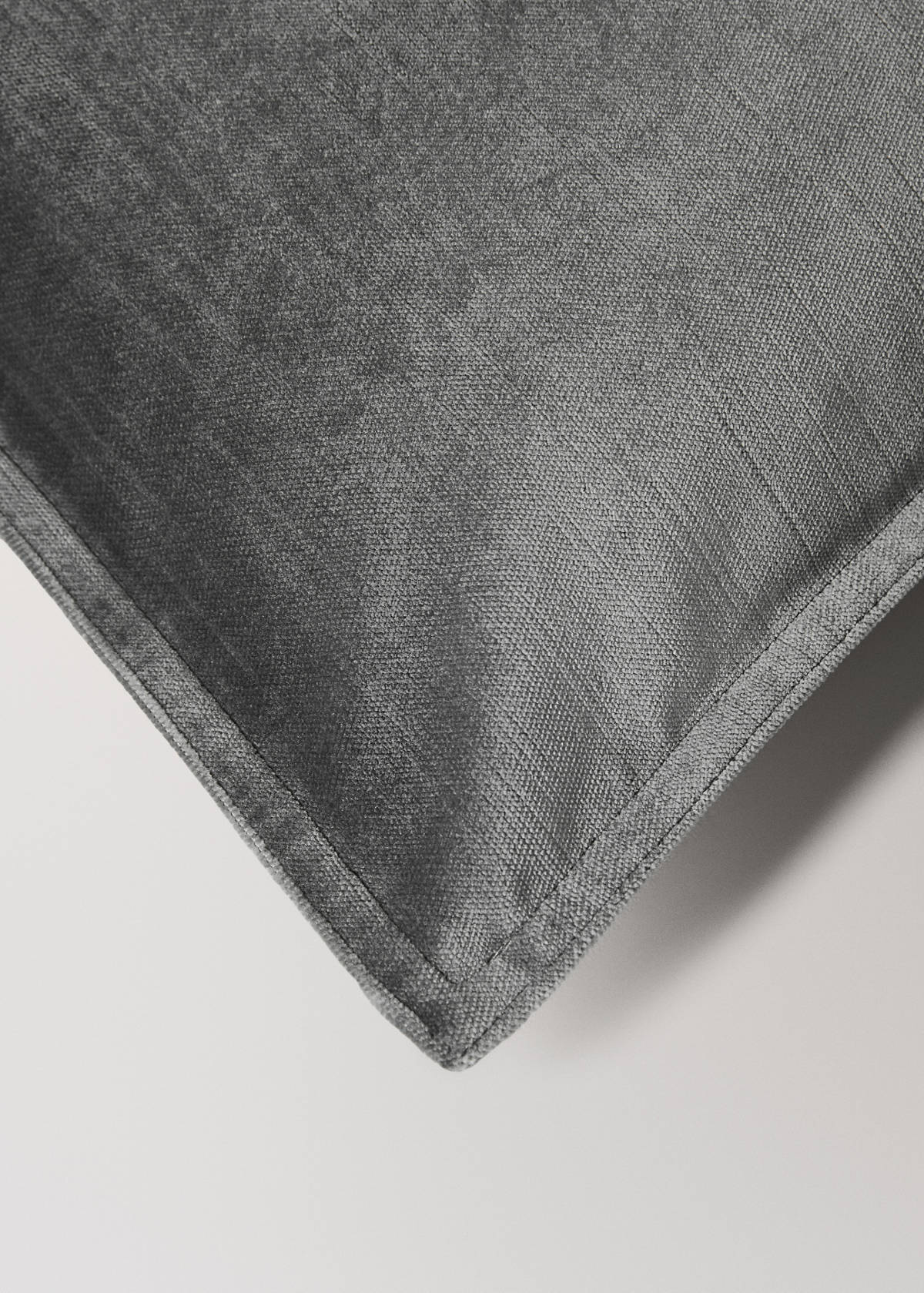 Velvet cushion cover 40x60 cm — Dark Grey