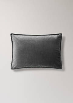 Velvet cushion cover 40x60 cm — Dark Grey 6