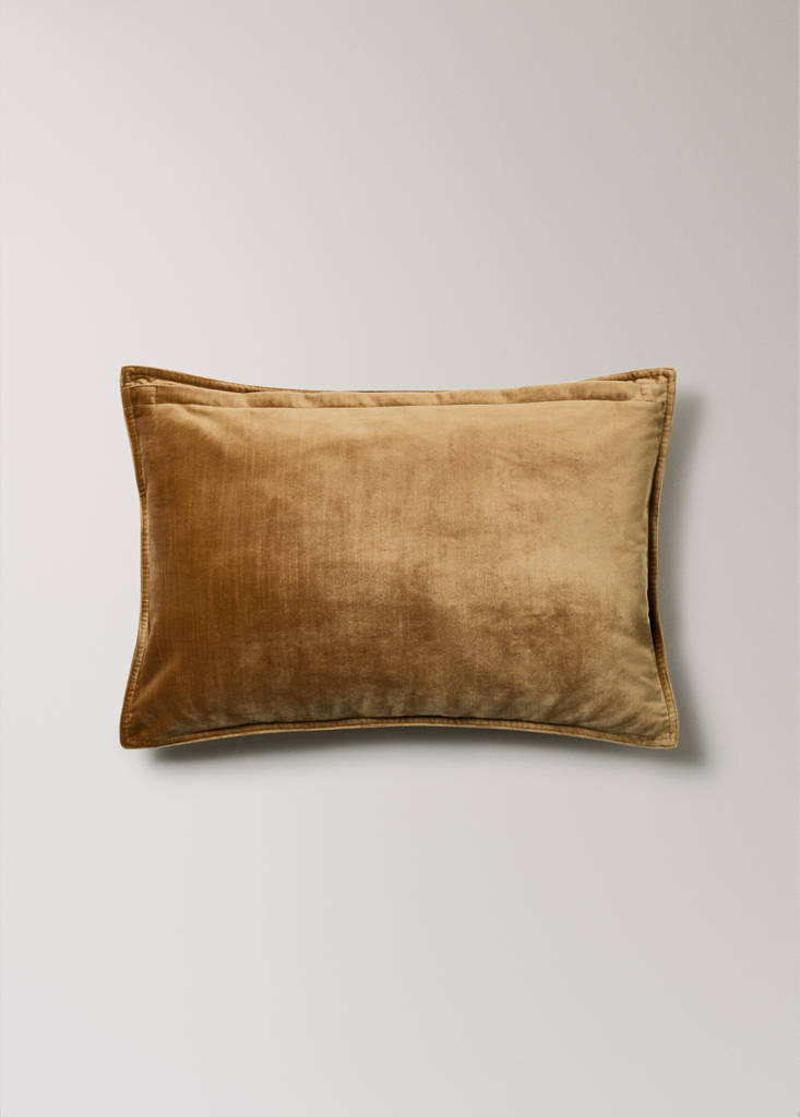 Velvet cushion cover 40x60 cm — Light/Pastel Brown