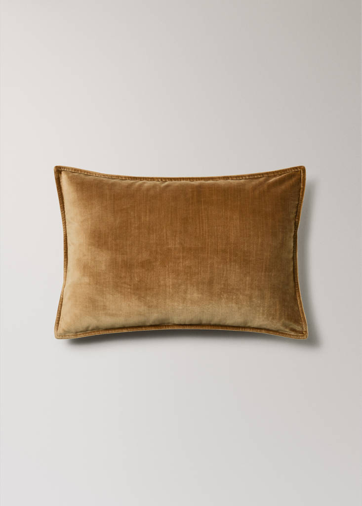 Velvet cushion cover 40x60 cm — Light/Pastel Brown